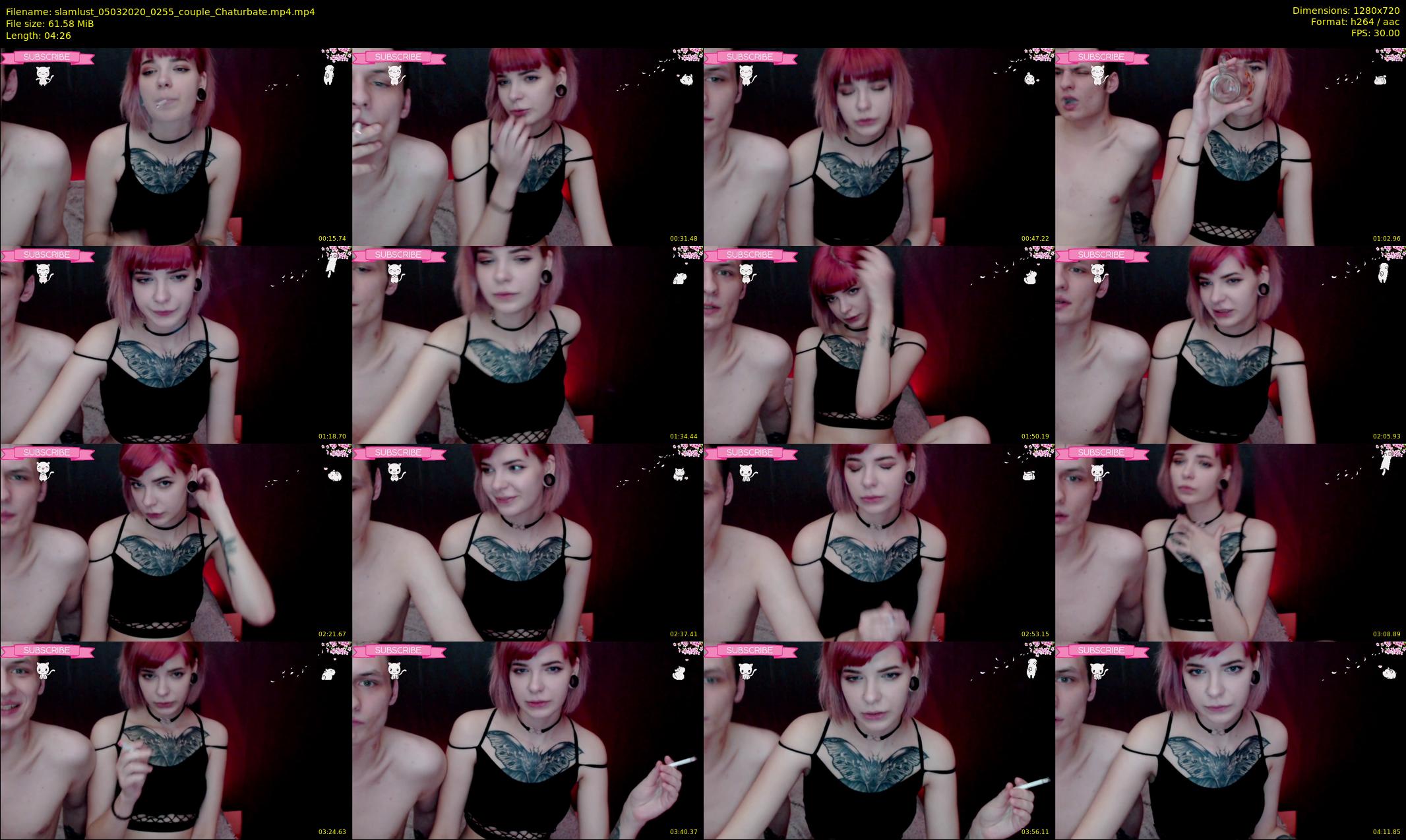 slamlust — 5 minute Chaturbate couple cam show recording, 720p, Mar 5, 2020