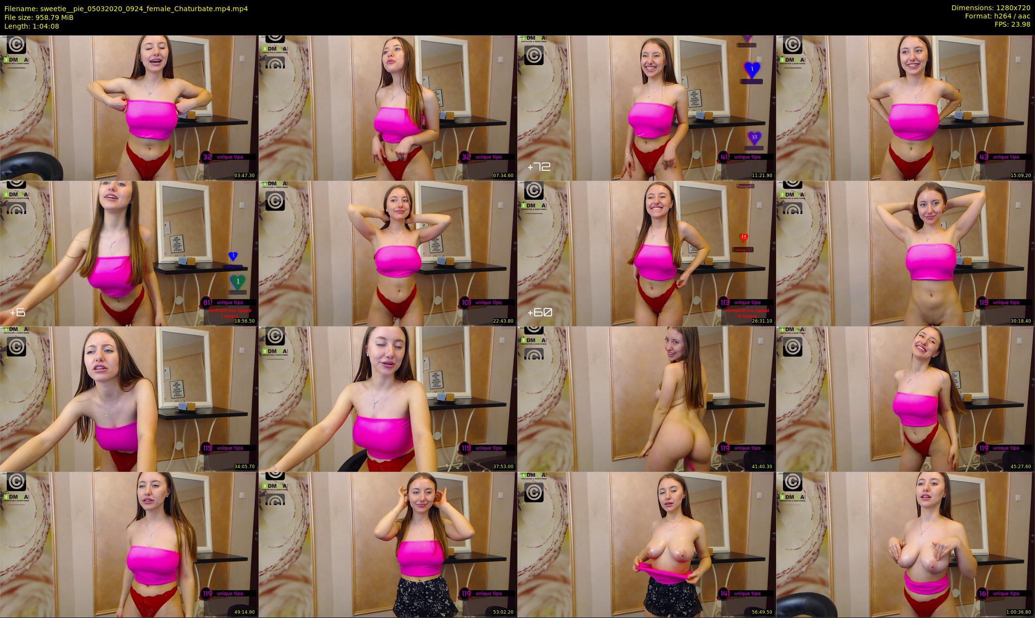 sweetie__pie — 65 minute Chaturbate female cam show recording, 720p, Mar 5, 2020