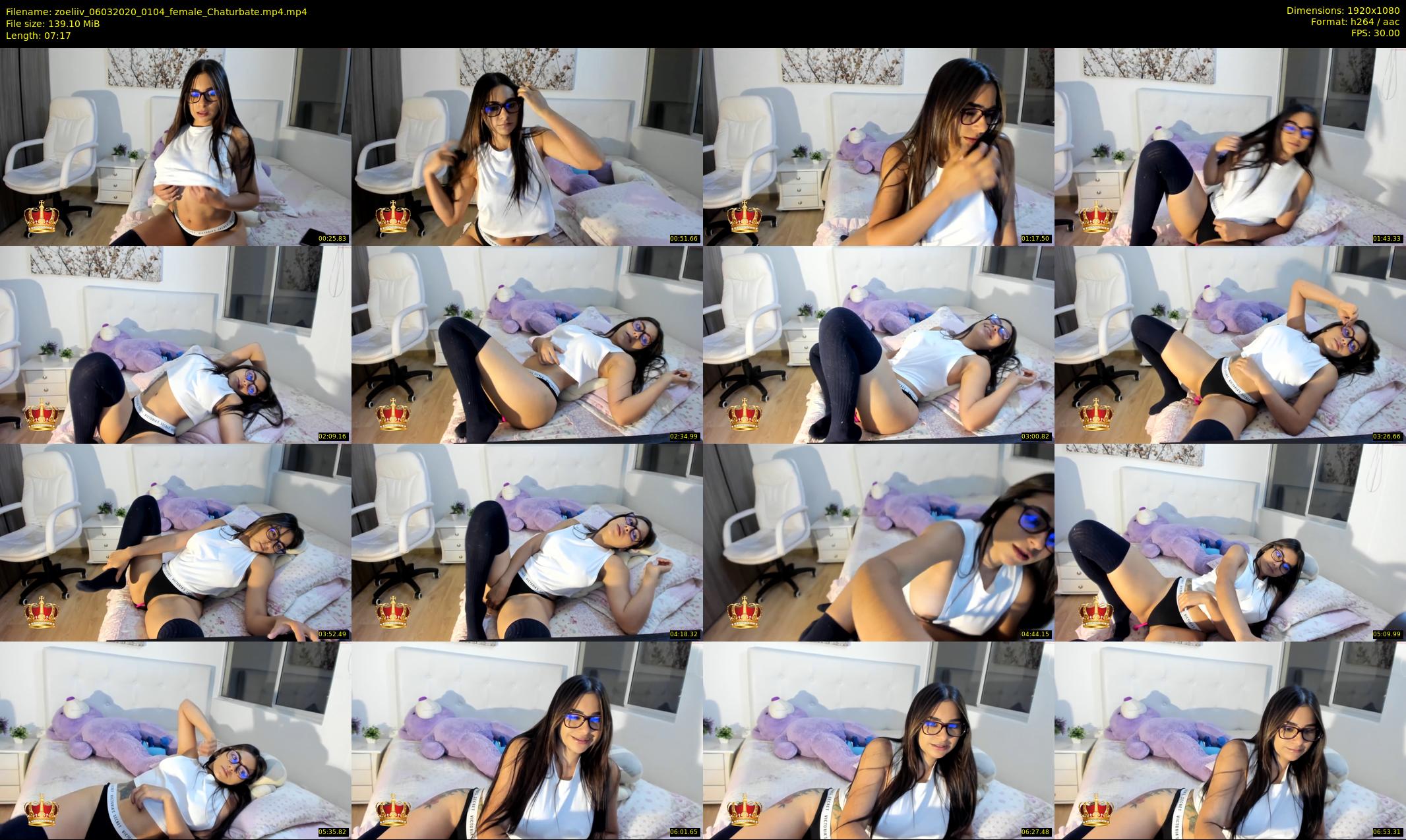 zoeliiv — 8 minute Chaturbate female cam show recording, 1080p, Mar 6, 2020
