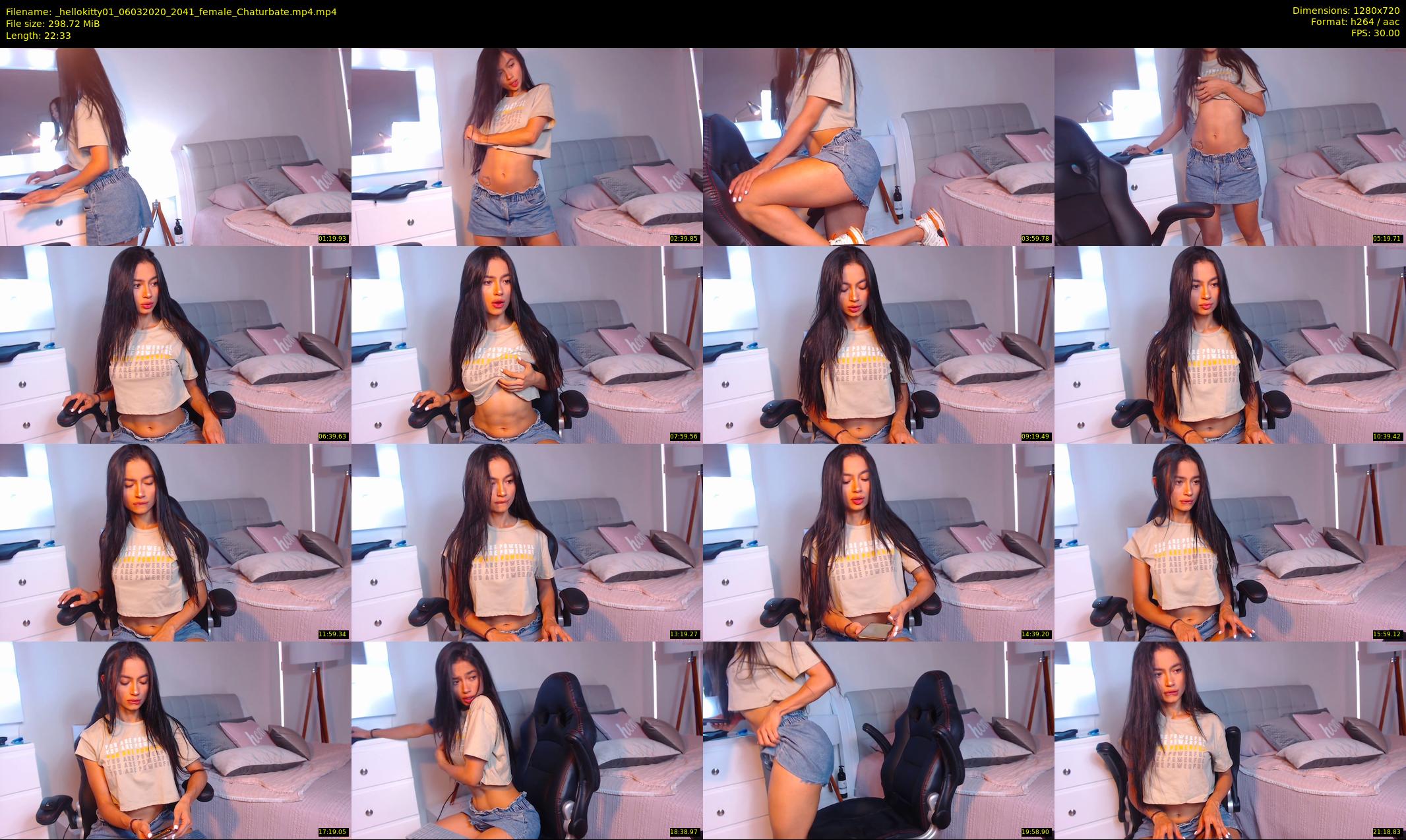 _hellokitty01 — 23 minute Chaturbate female cam show recording, 720p, Mar 6, 2020