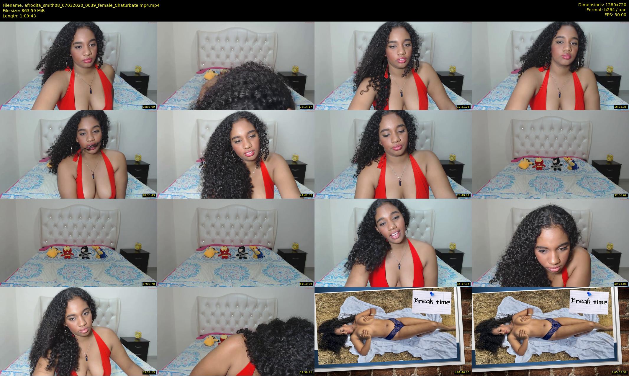 afrodita_smith08 — 70 minute Chaturbate female cam show recording, 720p, Mar 7, 2020
