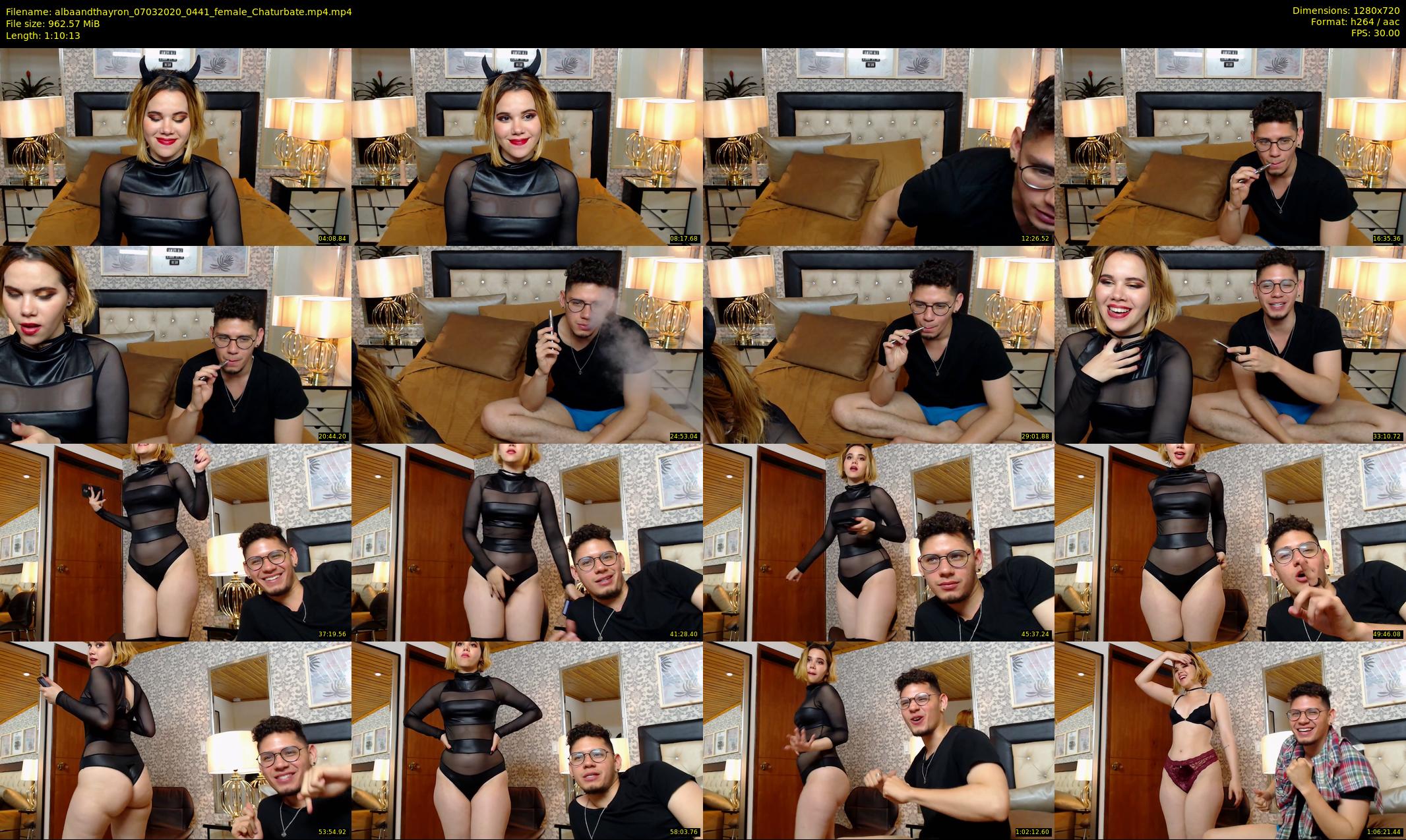 albaandthayron — 71 minute Chaturbate couple cam show recording, 720p, Mar 7, 2020