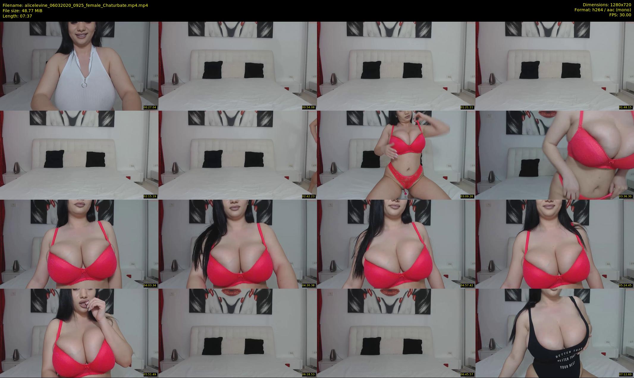 alicelevine — 8 minute Chaturbate female cam show recording, 720p, Mar 6, 2020