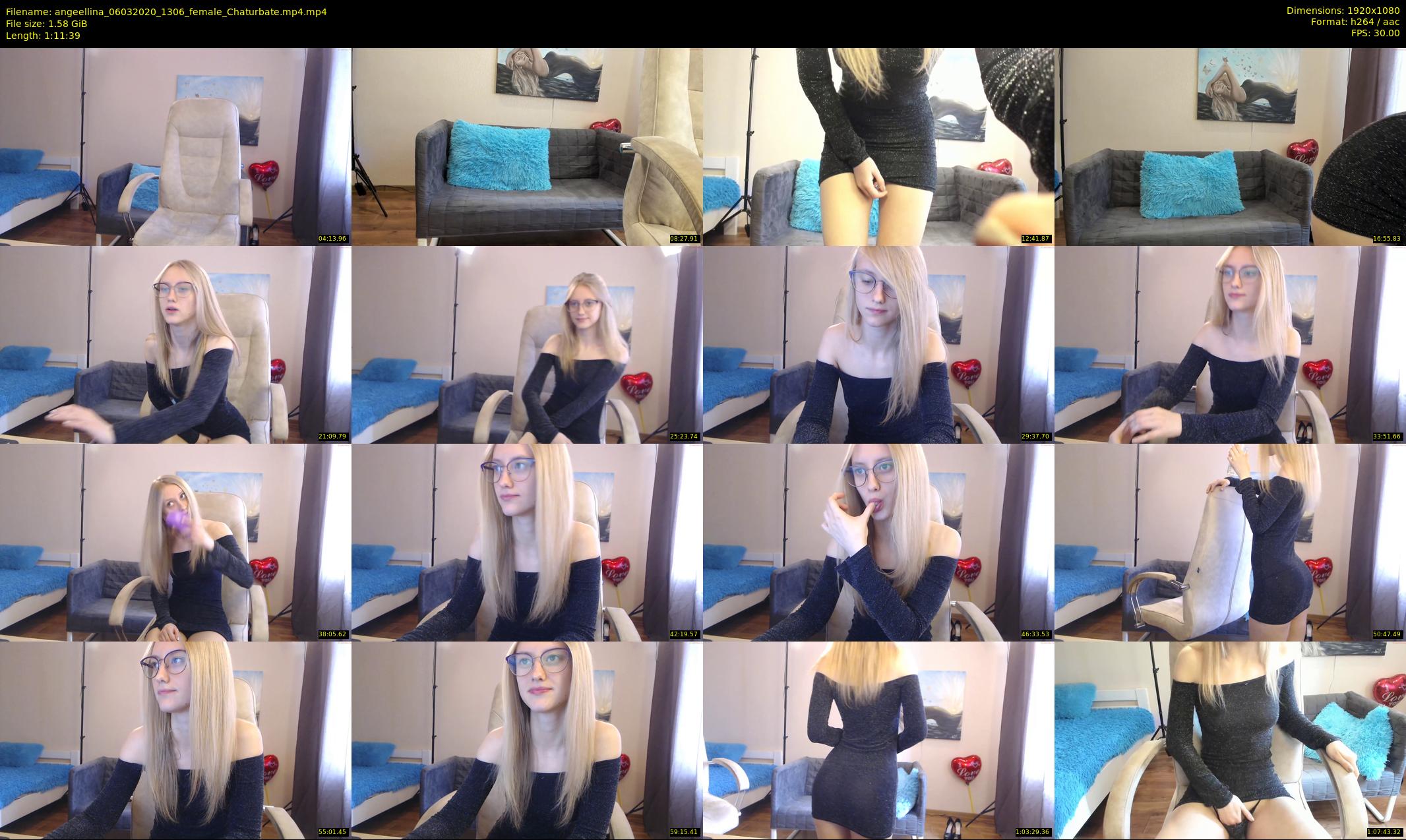 angeellina — 72 minute Chaturbate female cam show recording, 1080p, Mar 6, 2020