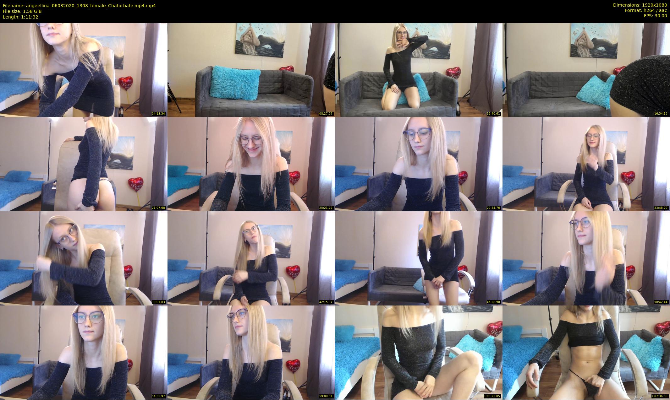 angeellina — 72 minute Chaturbate female cam show recording, 1080p, Mar 6, 2020