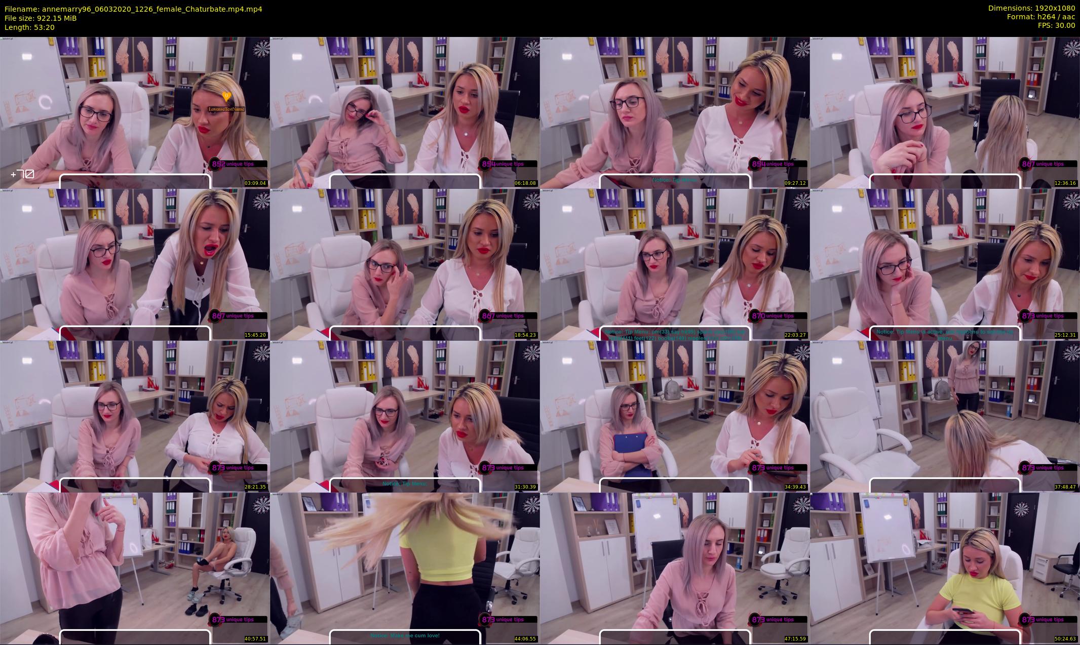 annemarry96 — 54 minute Chaturbate female cam show recording, 1080p, Mar 6, 2020
