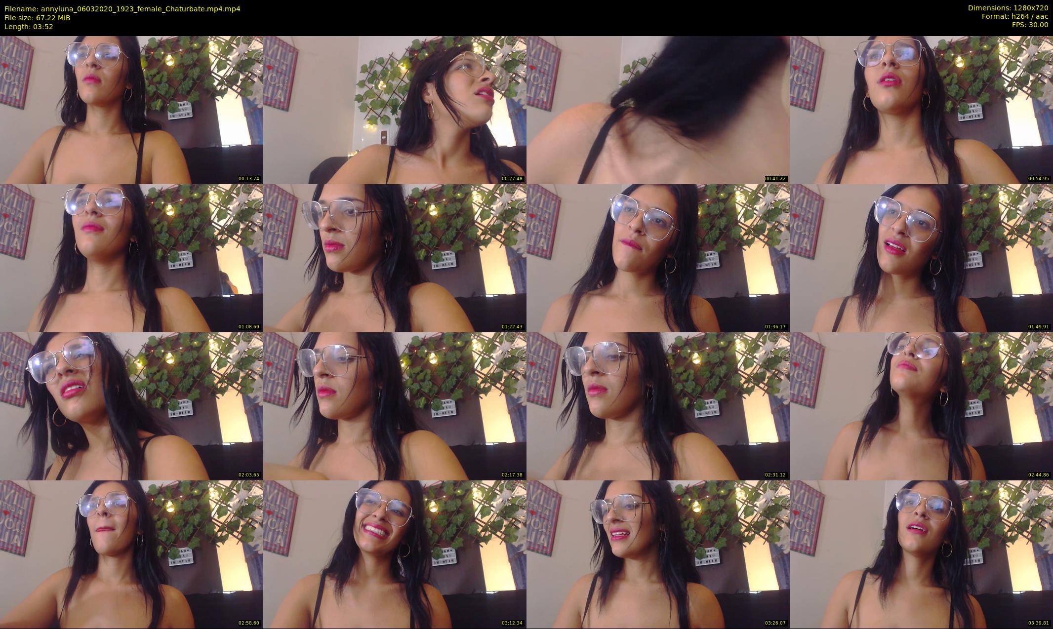 annyluna — 4 minute Chaturbate female cam show recording, 720p, Mar 6, 2020