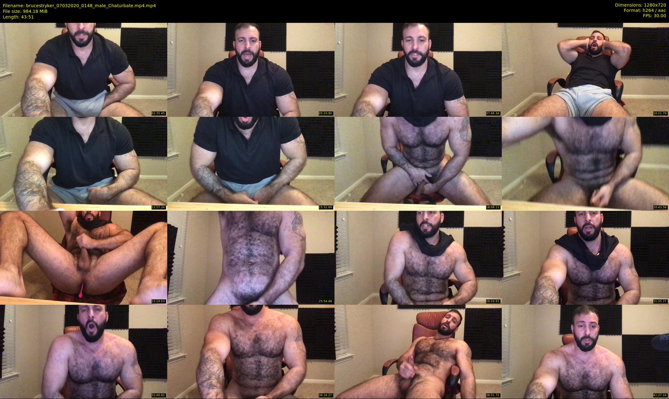 brucestryker — 44 minute Chaturbate male cam show recording, 720p, Mar 7, 2020