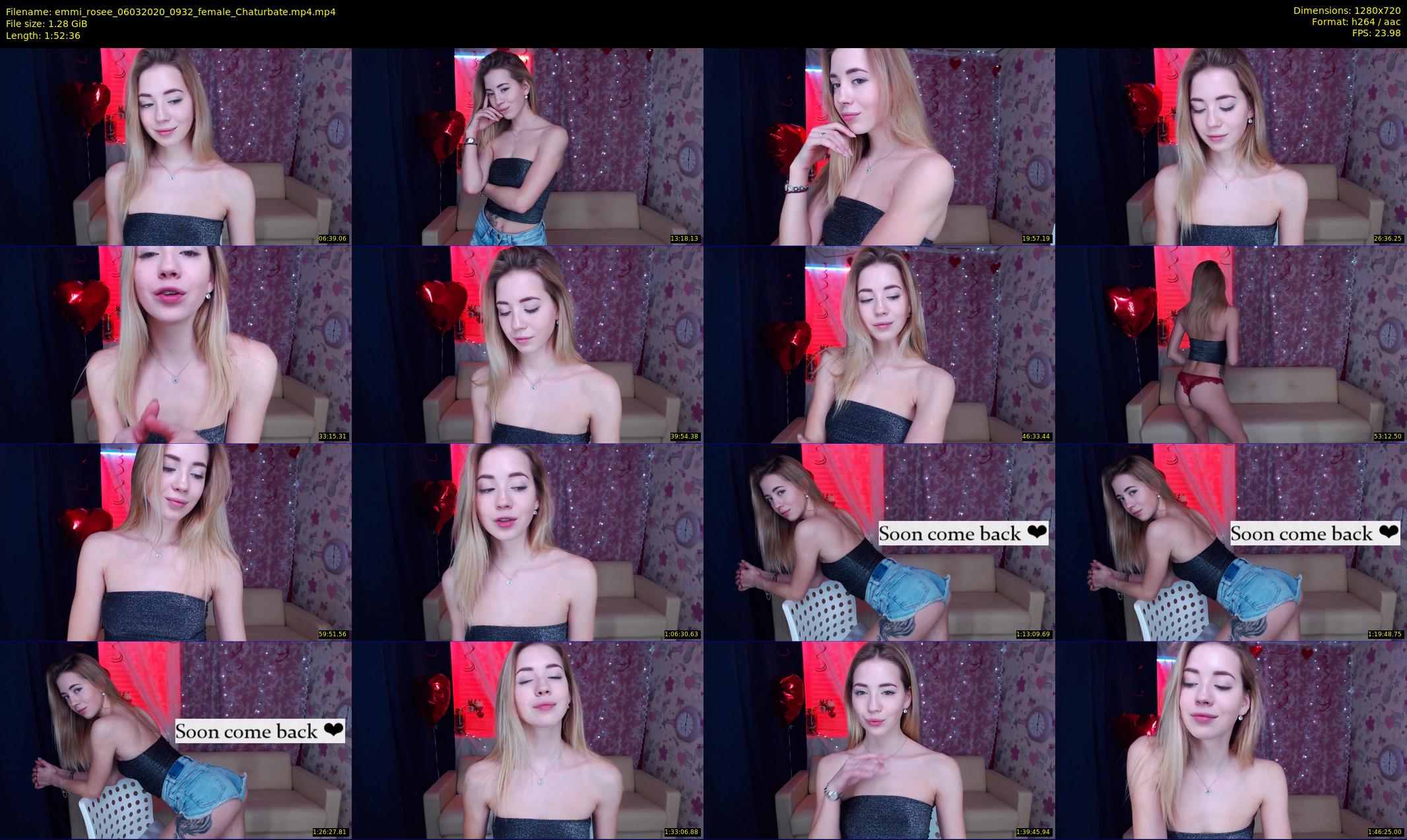 emmi_rosee — 113 minute Chaturbate female cam show recording, 720p, Mar 6, 2020