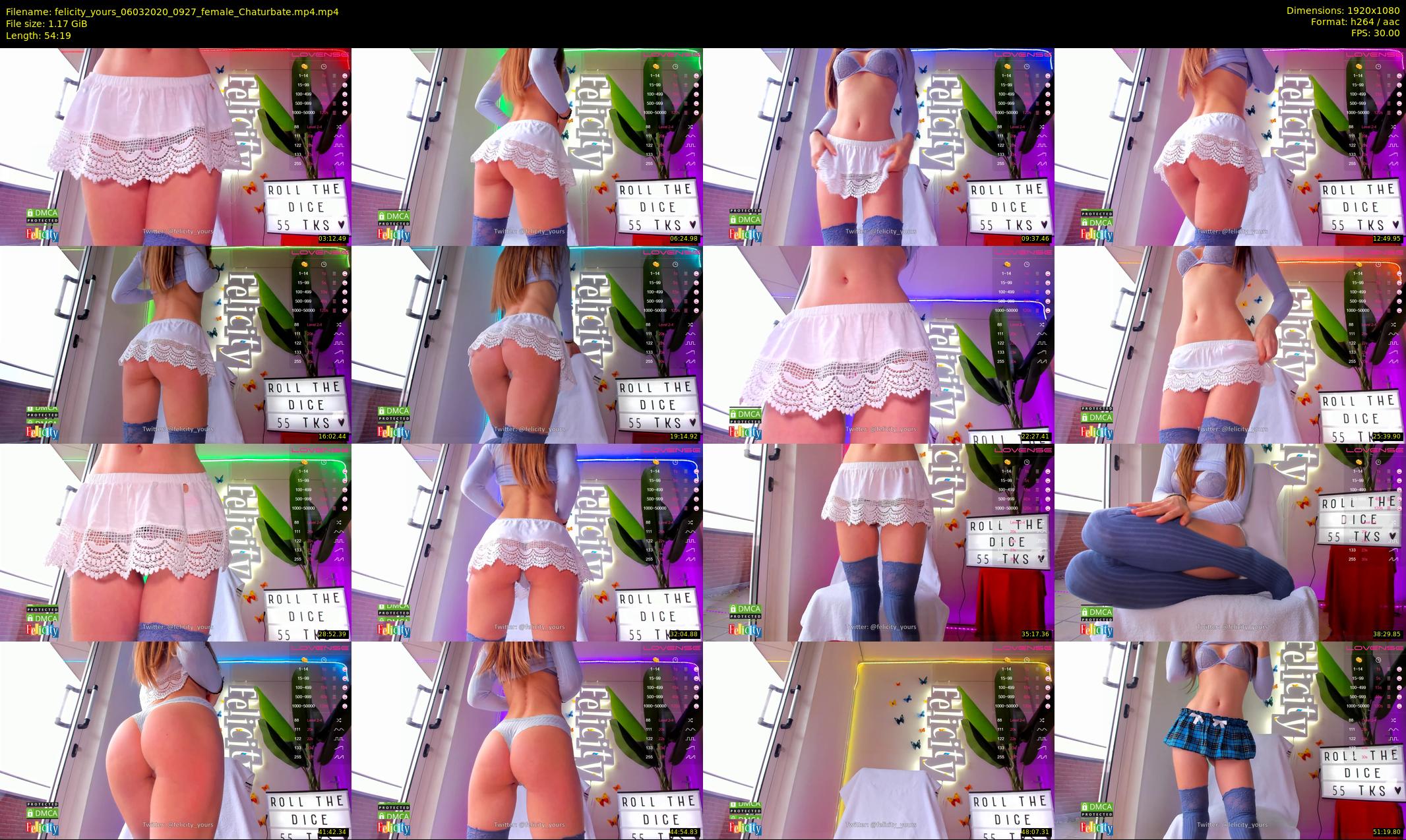felicity_yours — 55 minute Chaturbate female cam show recording, 1080p, Mar 6, 2020
