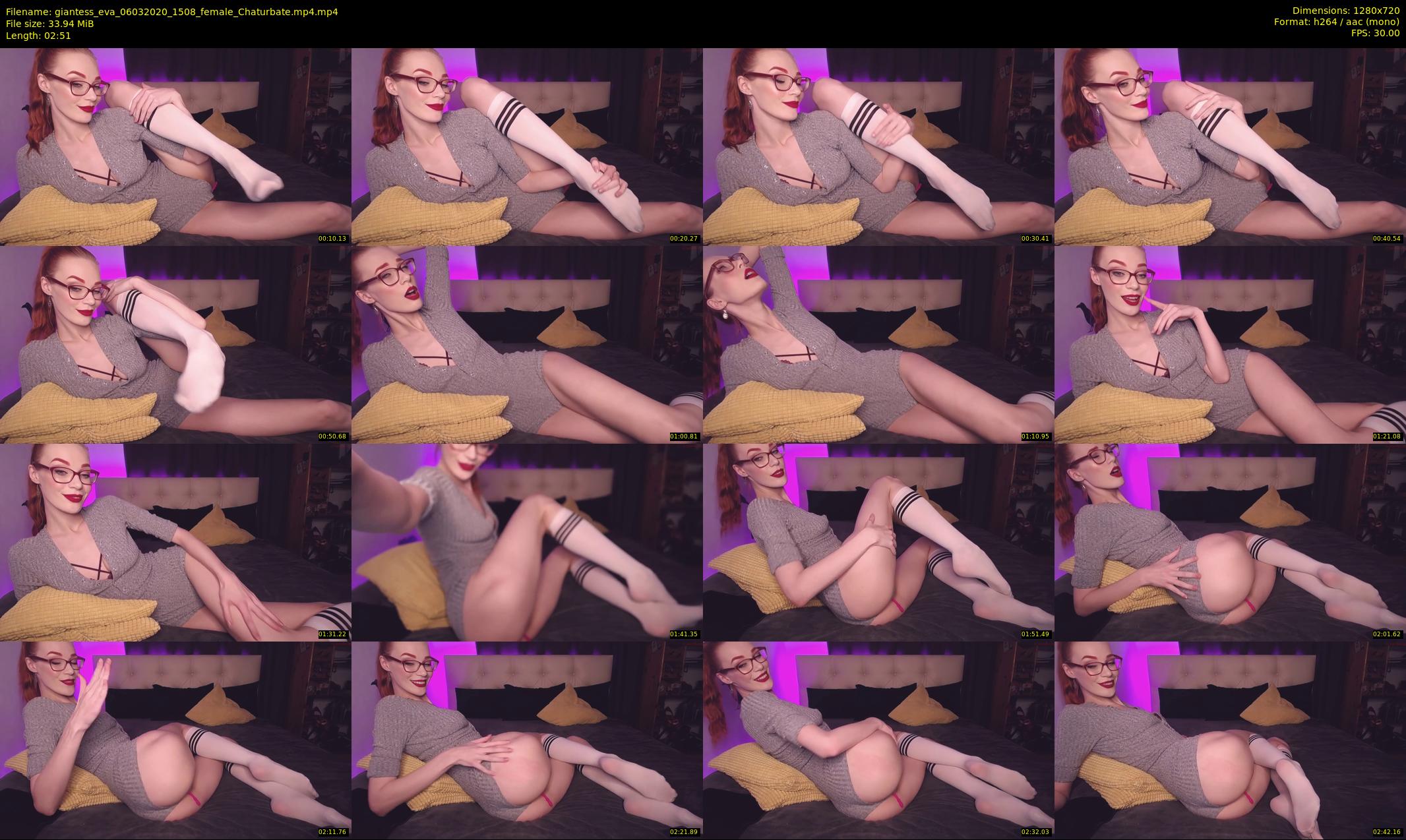 giantess_eva — 3 minute Chaturbate female cam show recording, 720p, Mar 6, 2020