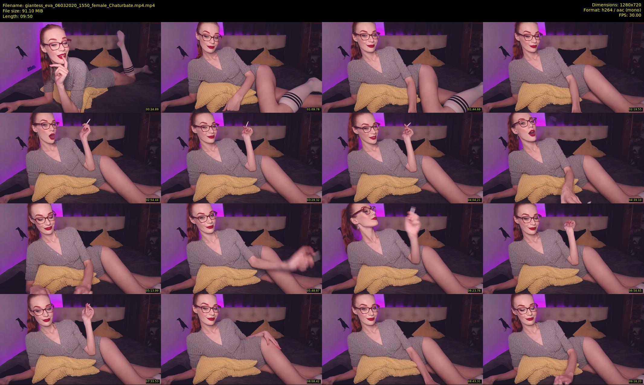 giantess_eva — 10 minute Chaturbate female cam show recording, 720p, Mar 6, 2020
