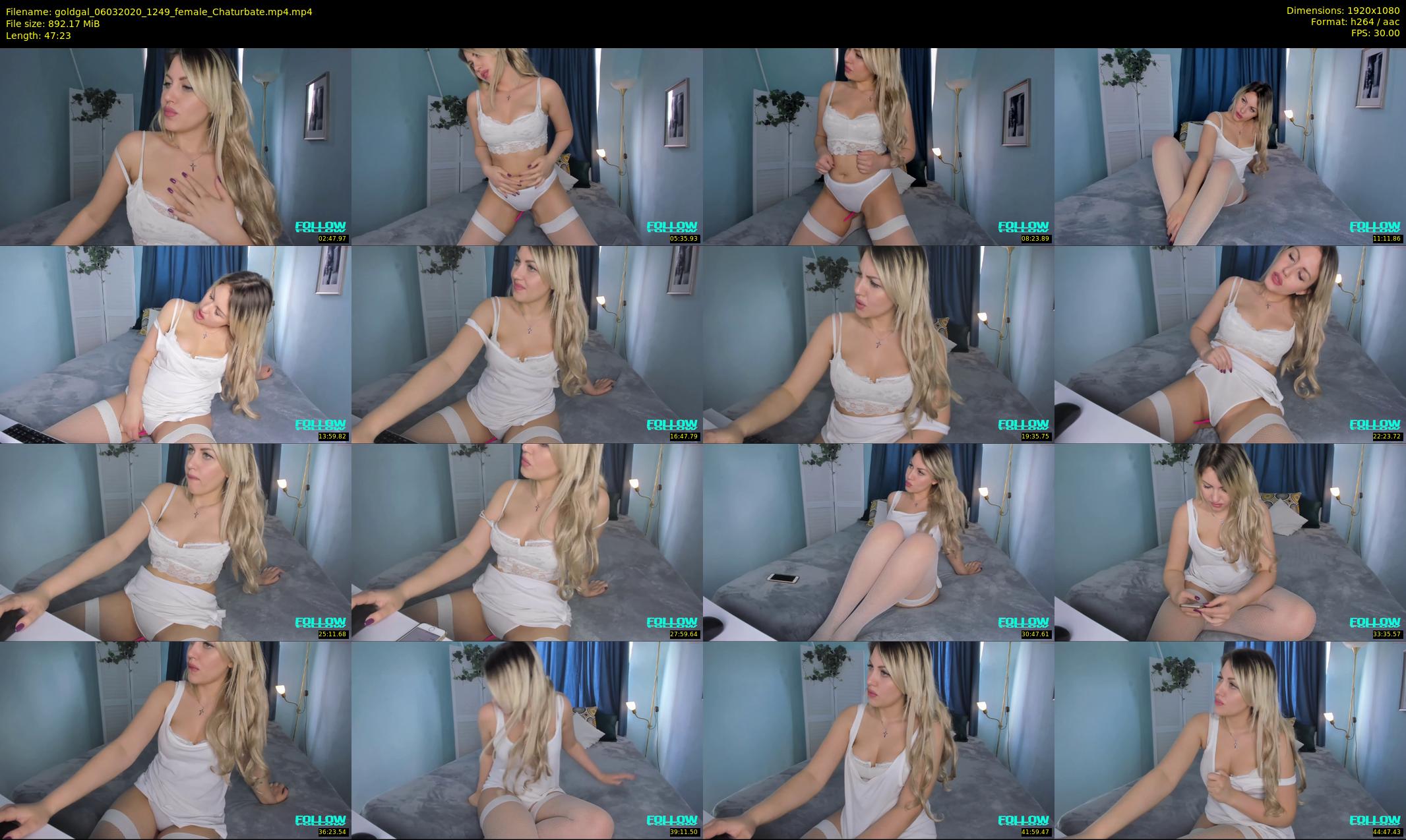 goldgal — 48 minute Chaturbate female cam show recording, 1080p, Mar 6, 2020
