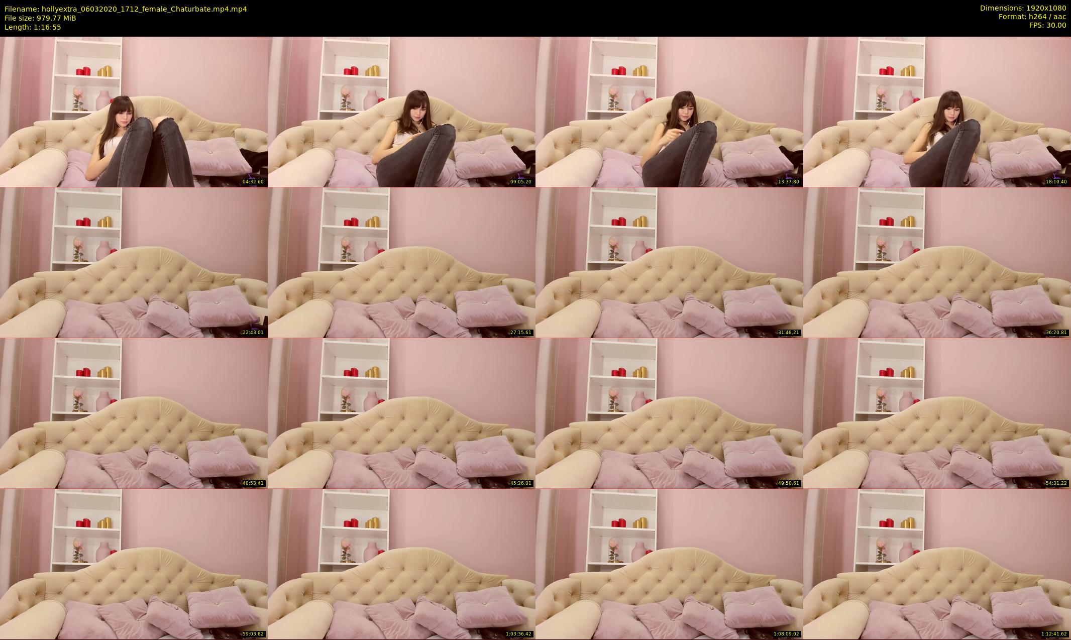 hollyextra — 77 minute Chaturbate female cam show recording, 1080p, Mar 6, 2020