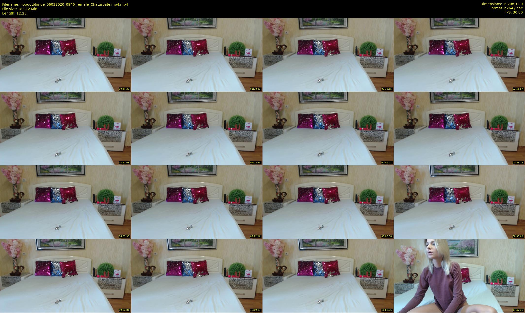 hooootblonde — 13 minute Chaturbate female cam show recording, 1080p, Mar 6, 2020