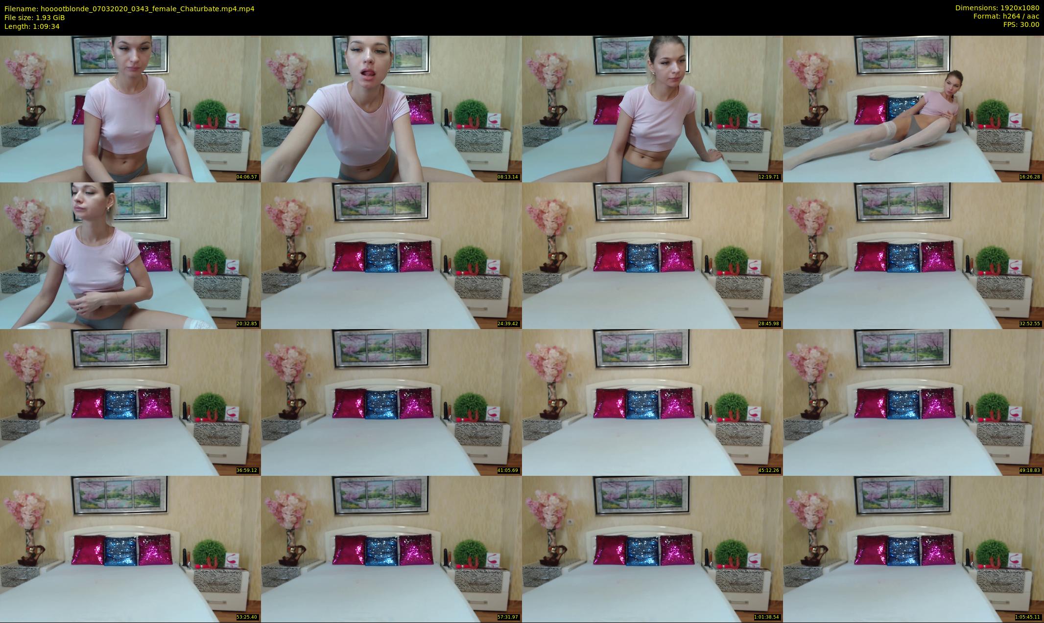 hooootblonde — 70 minute Chaturbate female cam show recording, 1080p, Mar 7, 2020
