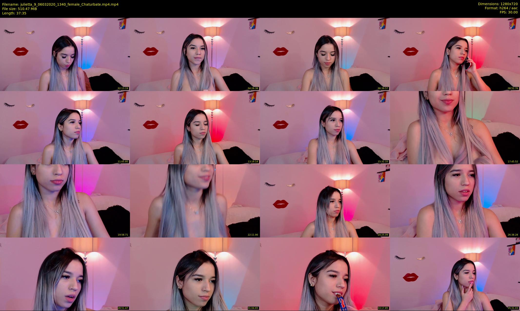 julietta_9 — 38 minute Chaturbate female cam show recording, 720p, Mar 6, 2020