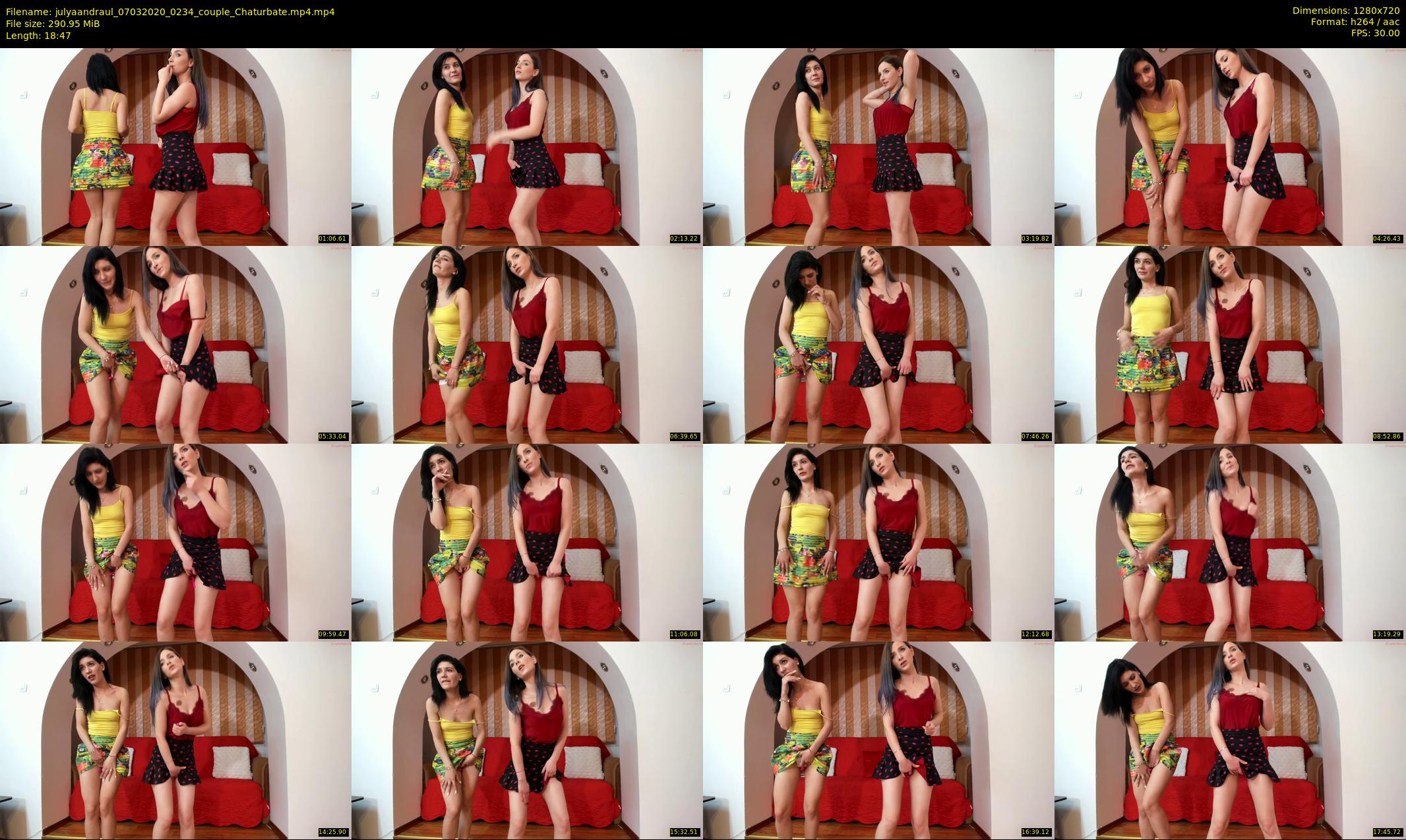 julyaandraul — 19 minute Chaturbate couple cam show recording, 720p, Mar 7, 2020