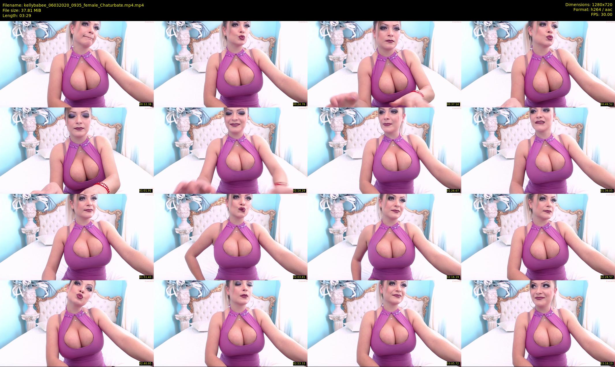 kellybabee — 4 minute Chaturbate female cam show recording, 720p, Mar 6, 2020