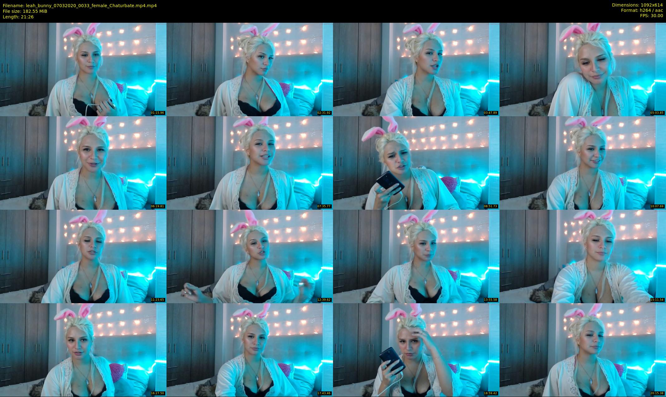 leah_bunny — 22 minute Chaturbate female cam show recording, 480p, Mar 7, 2020