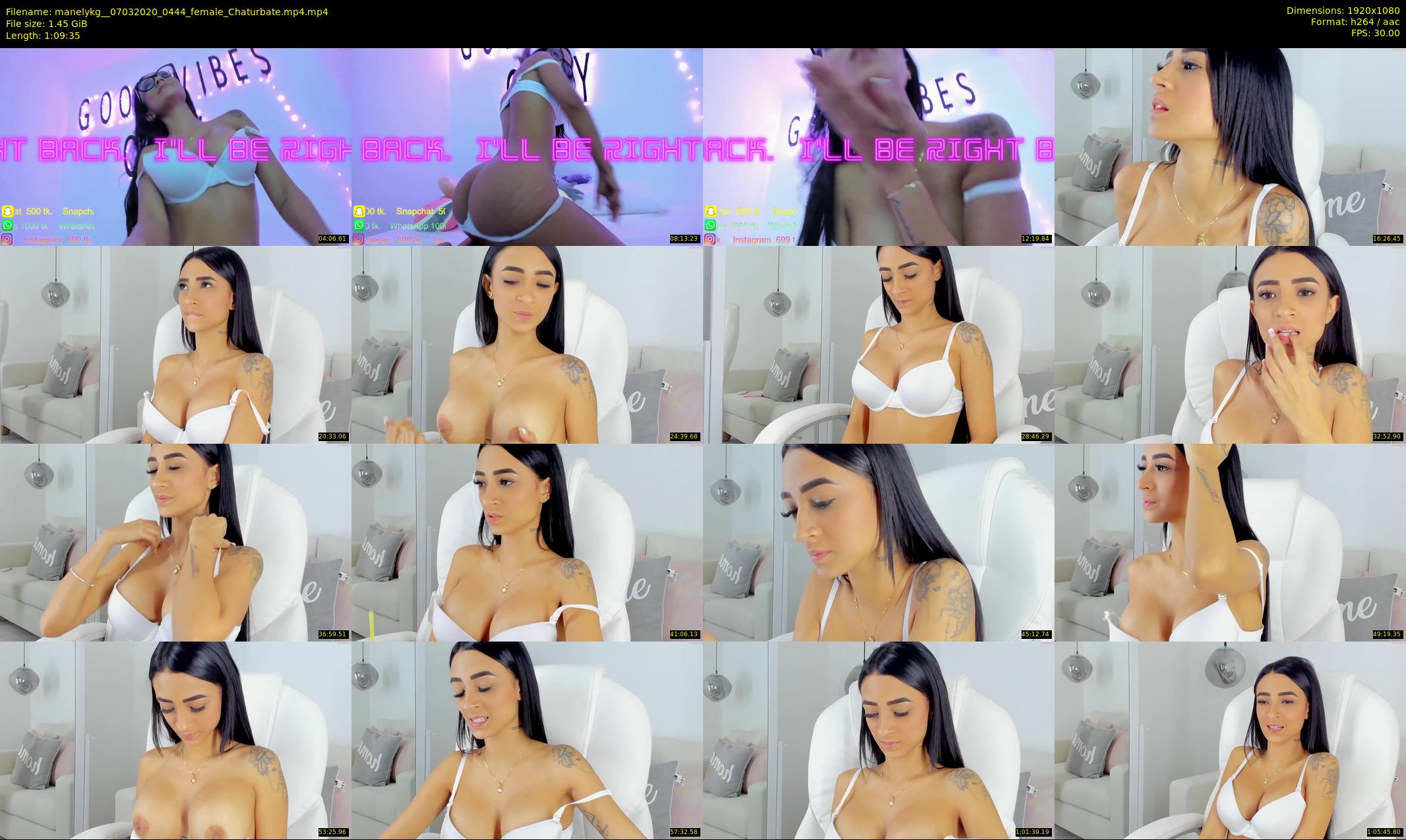 manelykg_ — 70 minute Chaturbate female cam show recording, 1080p, Mar 7, 2020