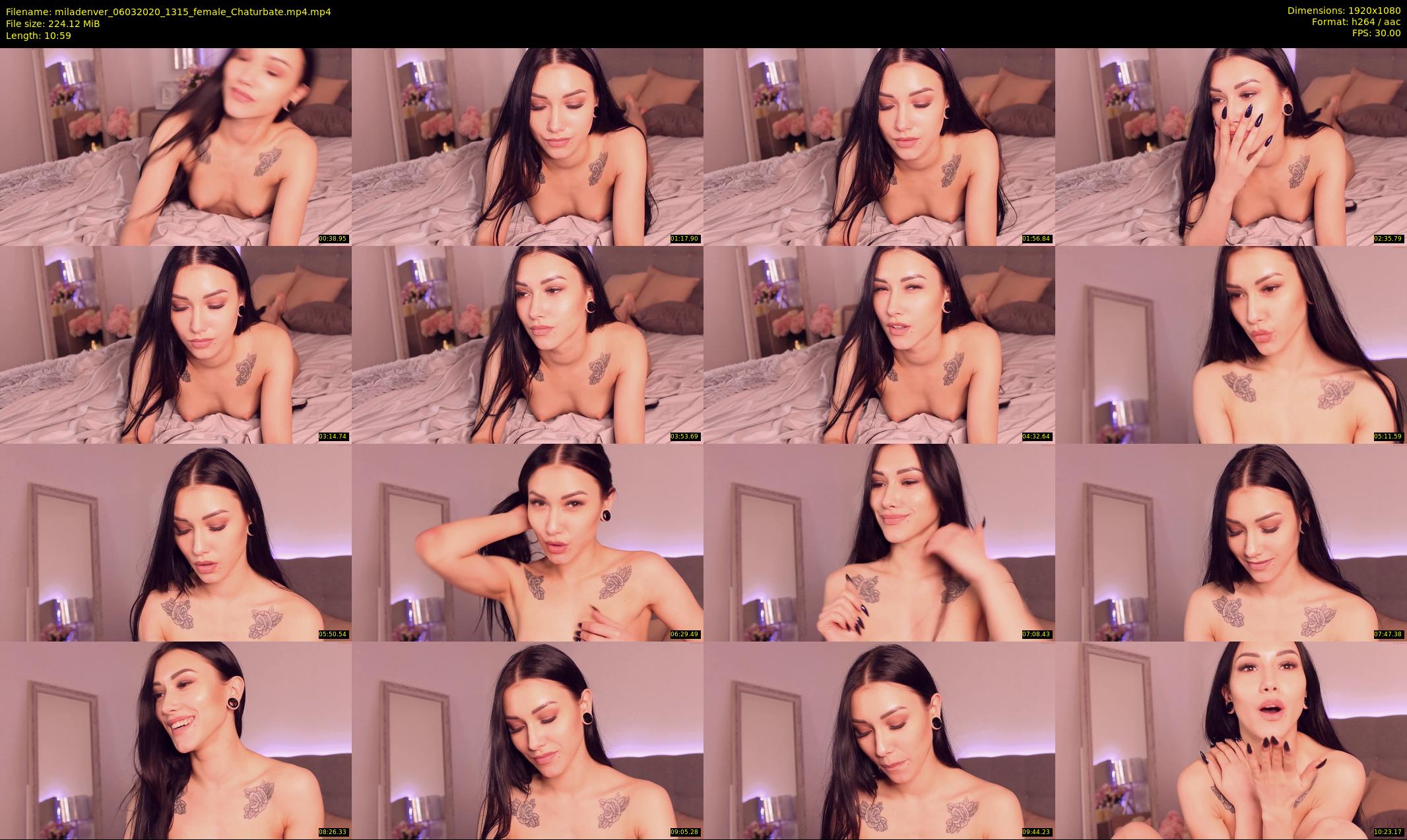 miladenver — 11 minute Chaturbate female cam show recording, 1080p, Mar 6, 2020