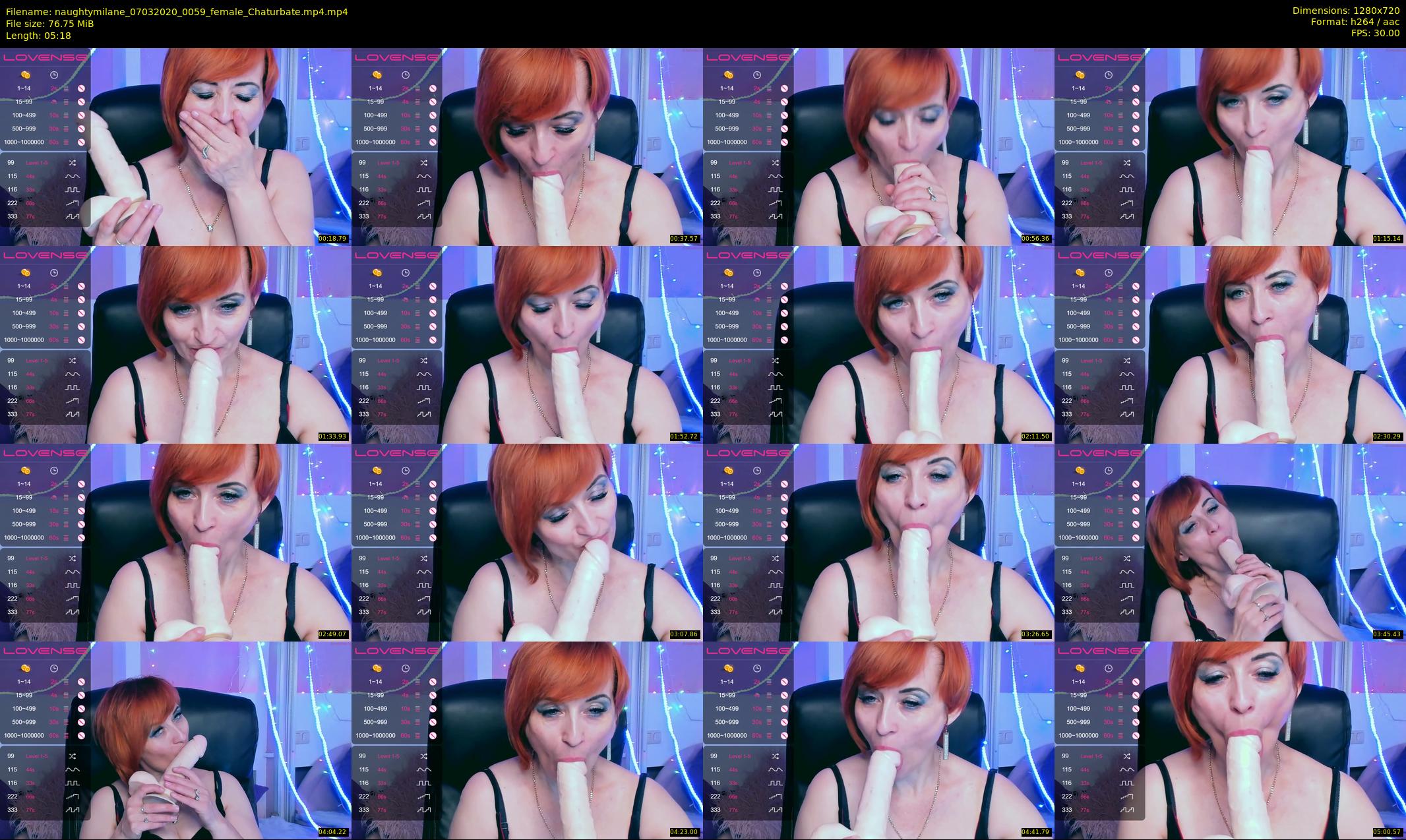 naughtymilane — 6 minute Chaturbate female cam show recording, 720p, Mar 7, 2020