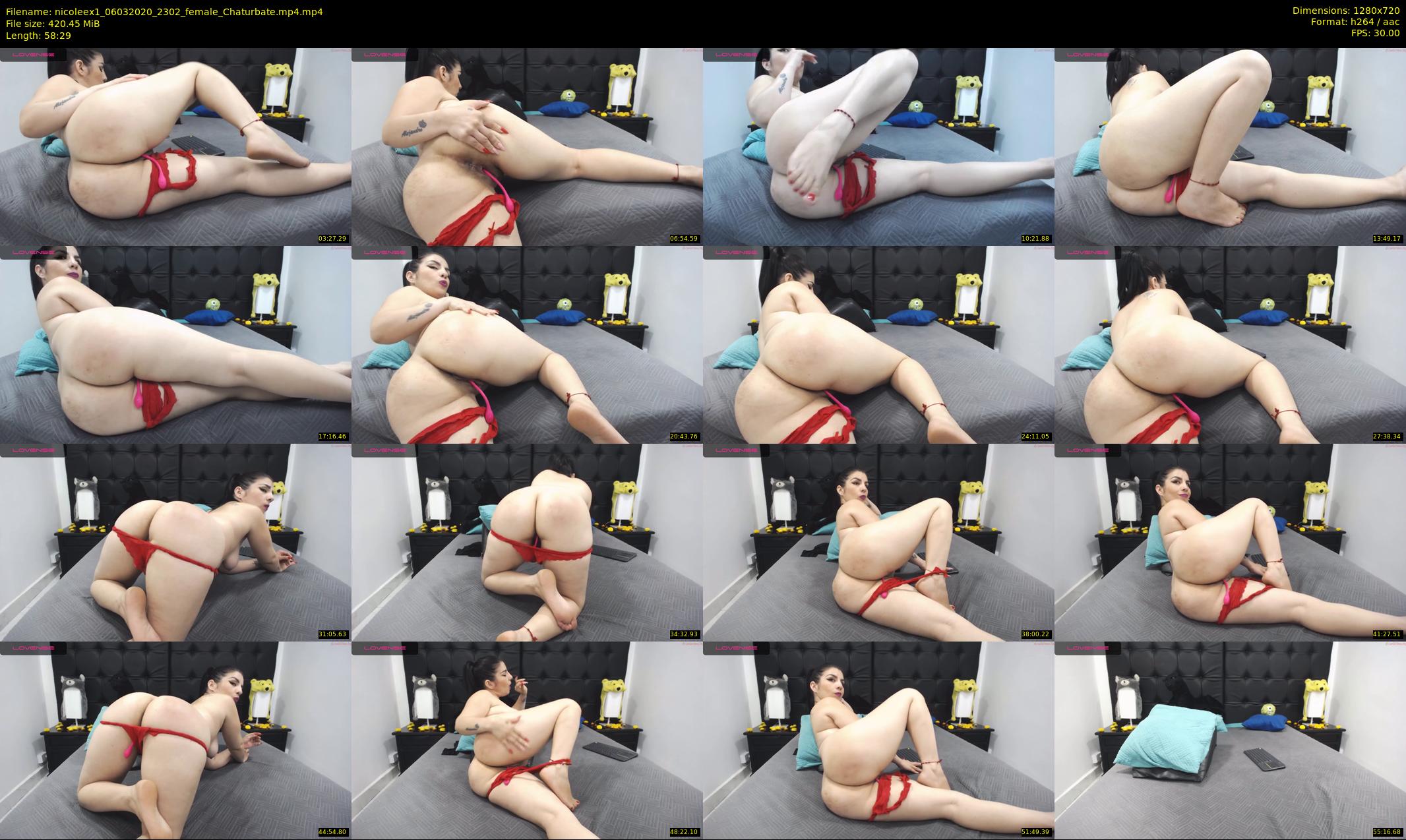 nicoleex1 — 59 minute Chaturbate female cam show recording, 720p, Mar 6, 2020