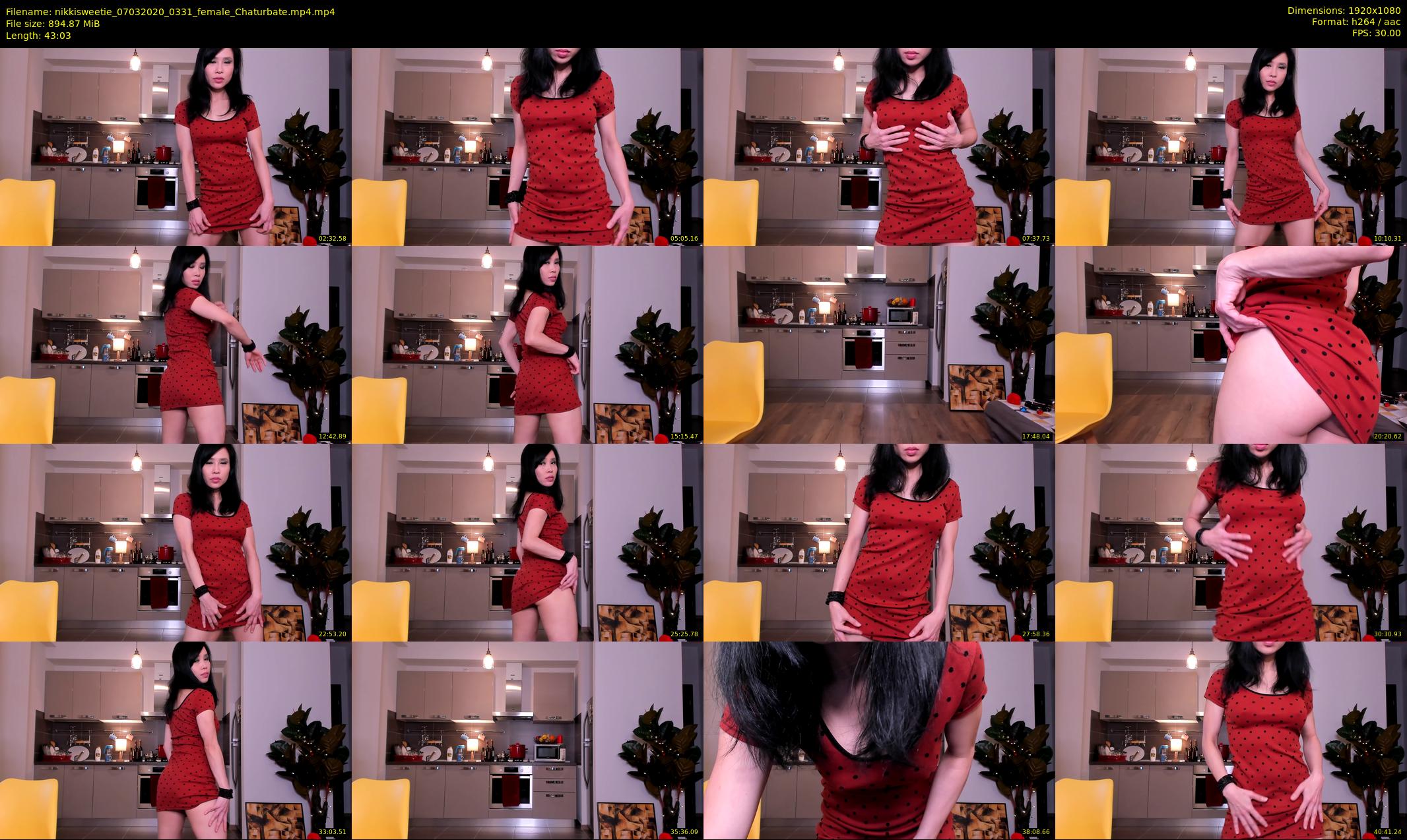 nikkisweetie — 44 minute Chaturbate female cam show recording, 1080p, Mar 7, 2020