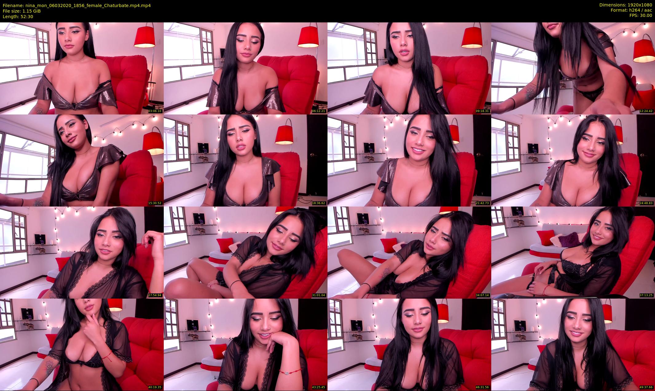 nina_mon — 53 minute Chaturbate female cam show recording, 1080p, Mar 6, 2020