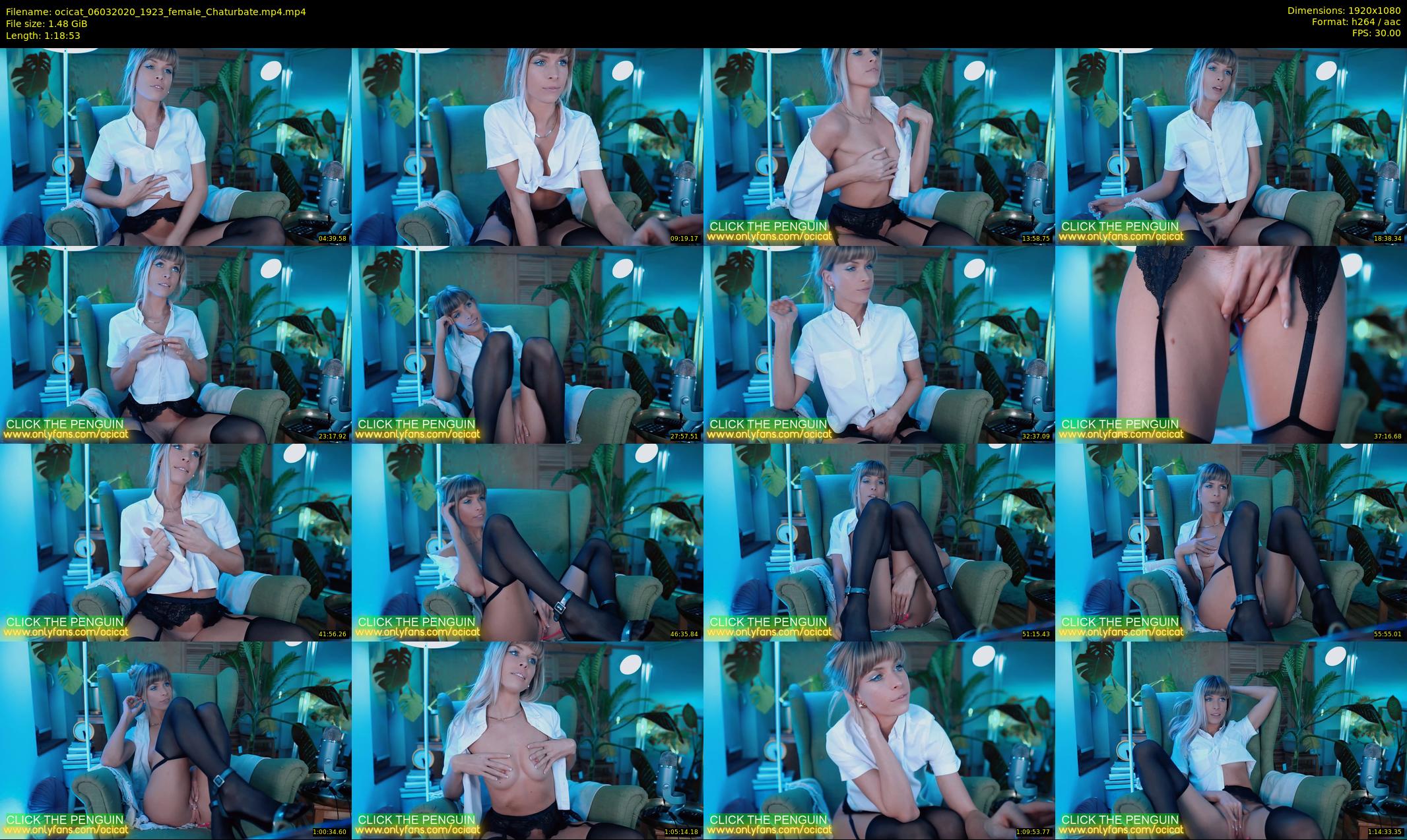 ocicat — 79 minute Chaturbate female cam show recording, 1080p, Mar 6, 2020