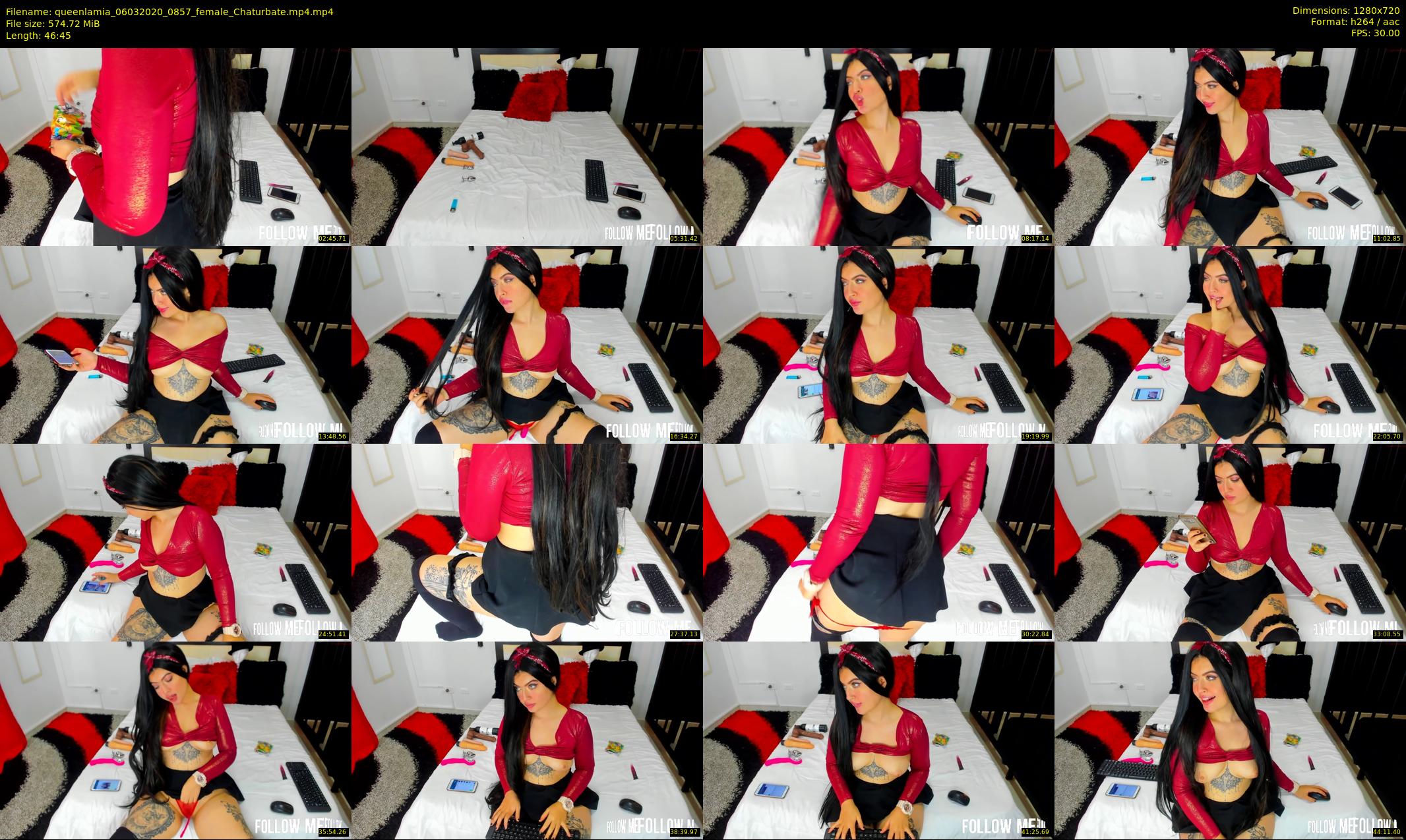 queenlamia — 47 minute Chaturbate female cam show recording, 720p, Mar 6, 2020