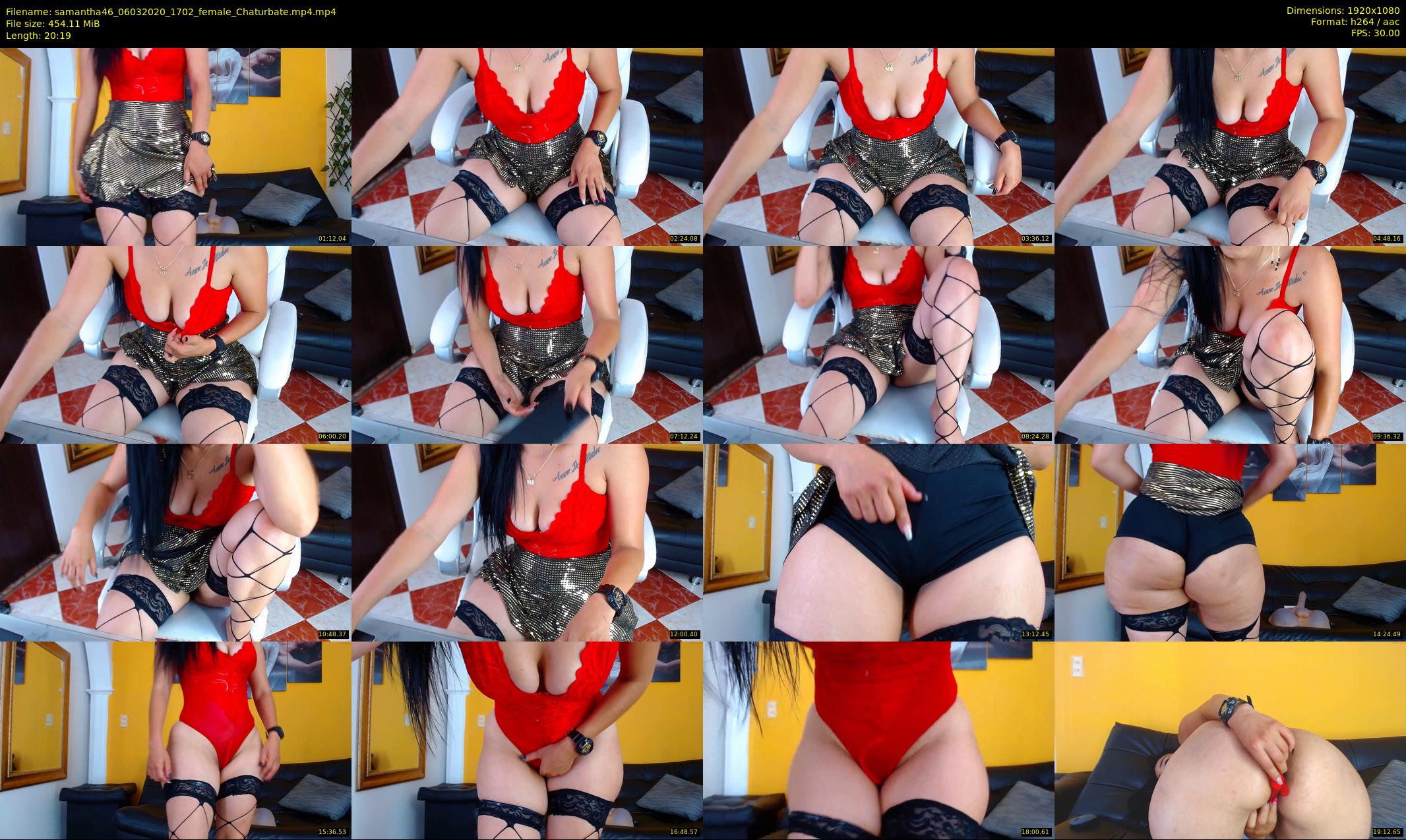 samantha46 — 21 minute Chaturbate female cam show recording, 1080p, Mar 6, 2020