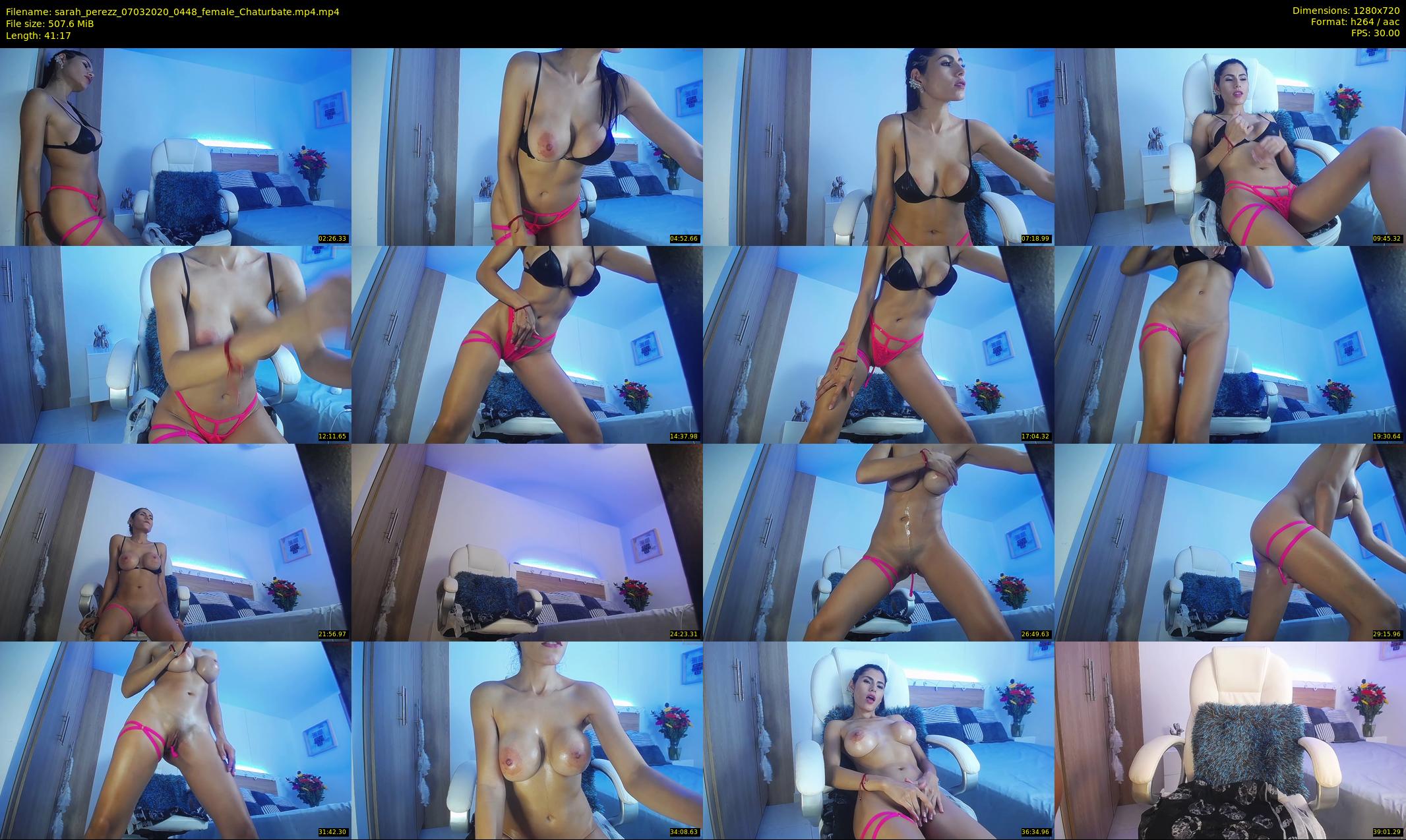 sarah_perezz — 42 minute Chaturbate female cam show recording, 720p, Mar 7, 2020