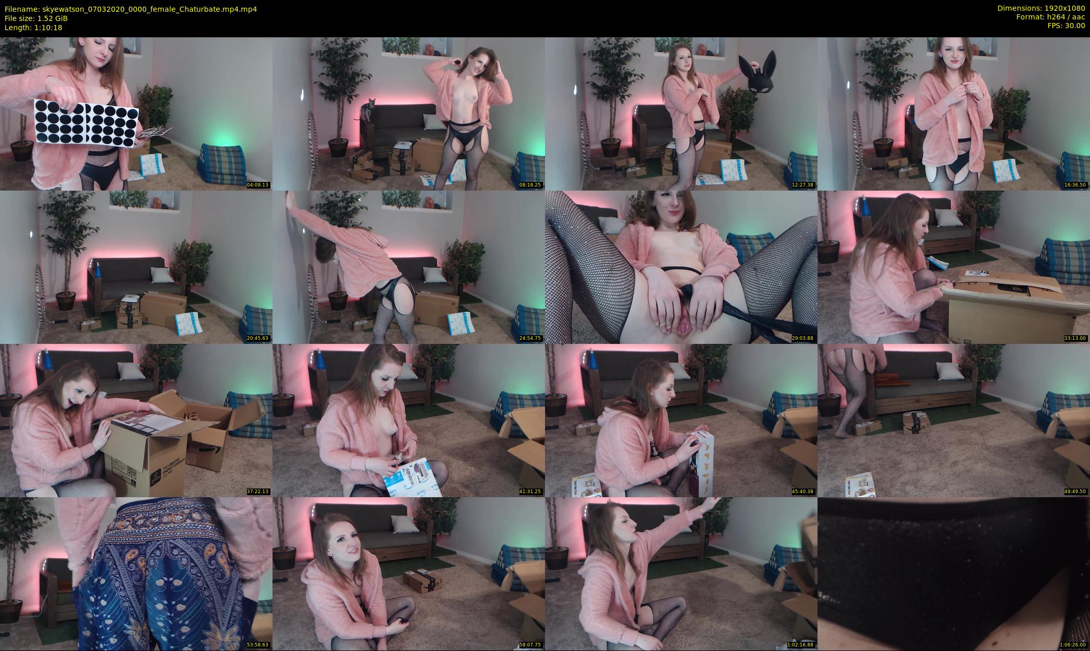skyewatson — 71 minute Chaturbate female cam show recording, 1080p, Mar 7, 2020