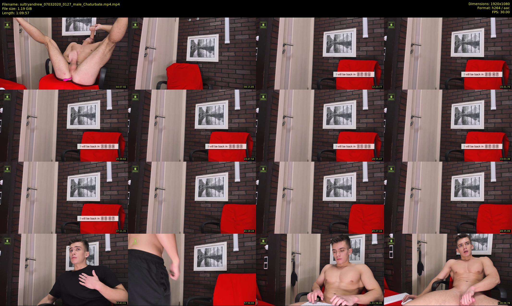 sultryandrew — 70 minute Chaturbate male cam show recording, 1080p, Mar 7, 2020