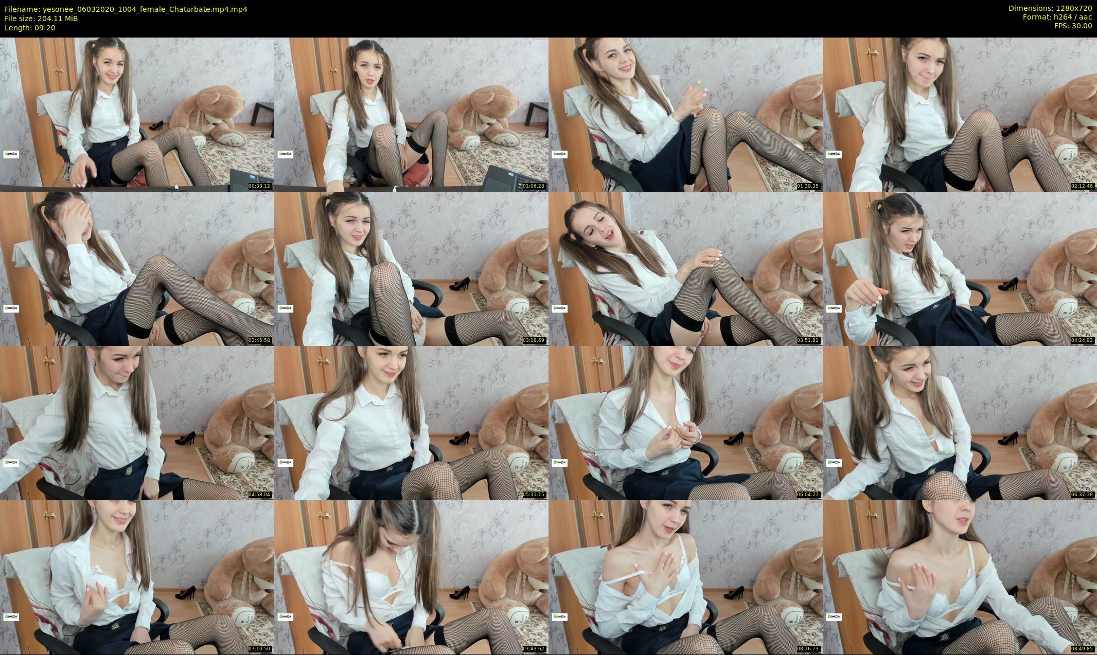 yesonee — 10 minute Chaturbate female cam show recording, 720p, Mar 6, 2020