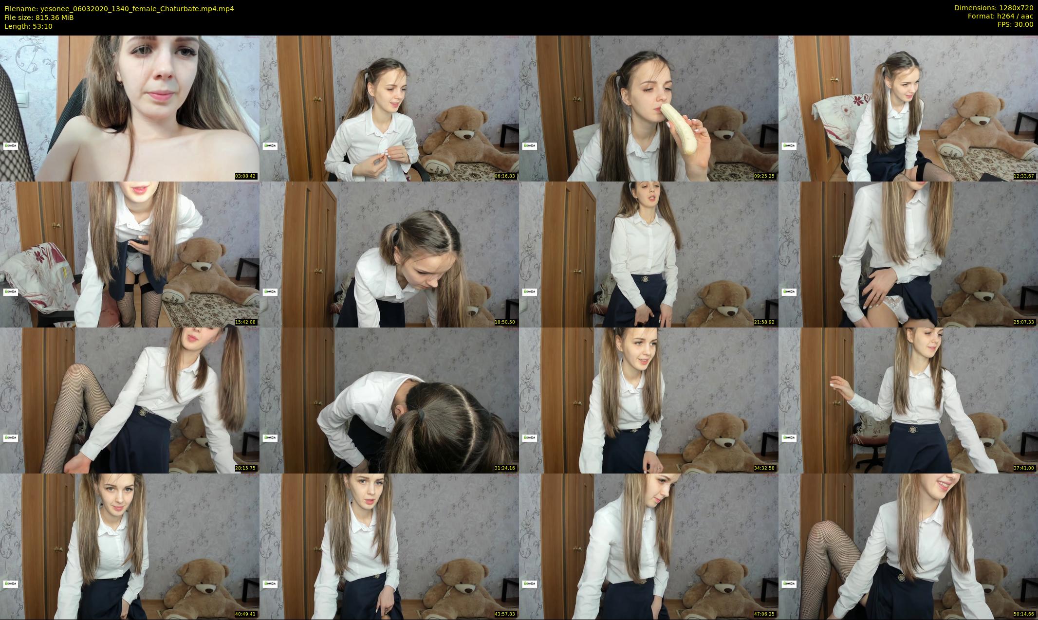 yesonee — 54 minute Chaturbate female cam show recording, 720p, Mar 6, 2020