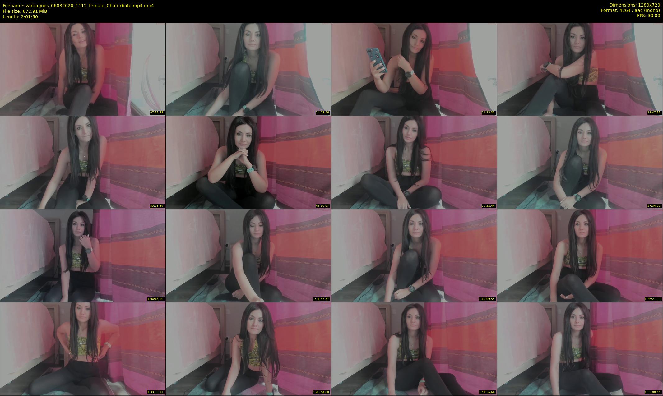 zaraagnes — 122 minute Chaturbate female cam show recording, 720p, Mar 6, 2020