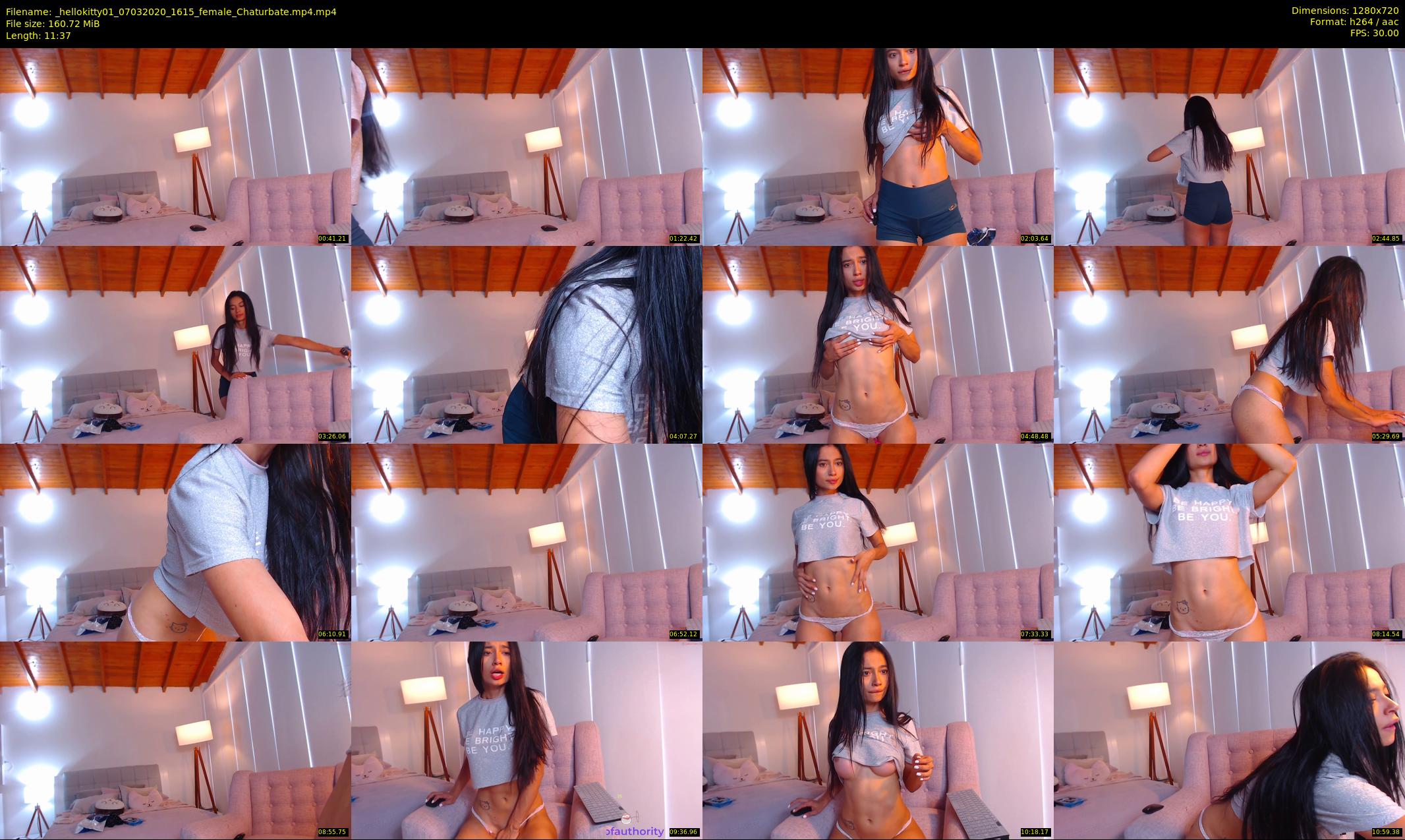 _hellokitty01 — 12 minute Chaturbate female cam show recording, 720p, Mar 7, 2020