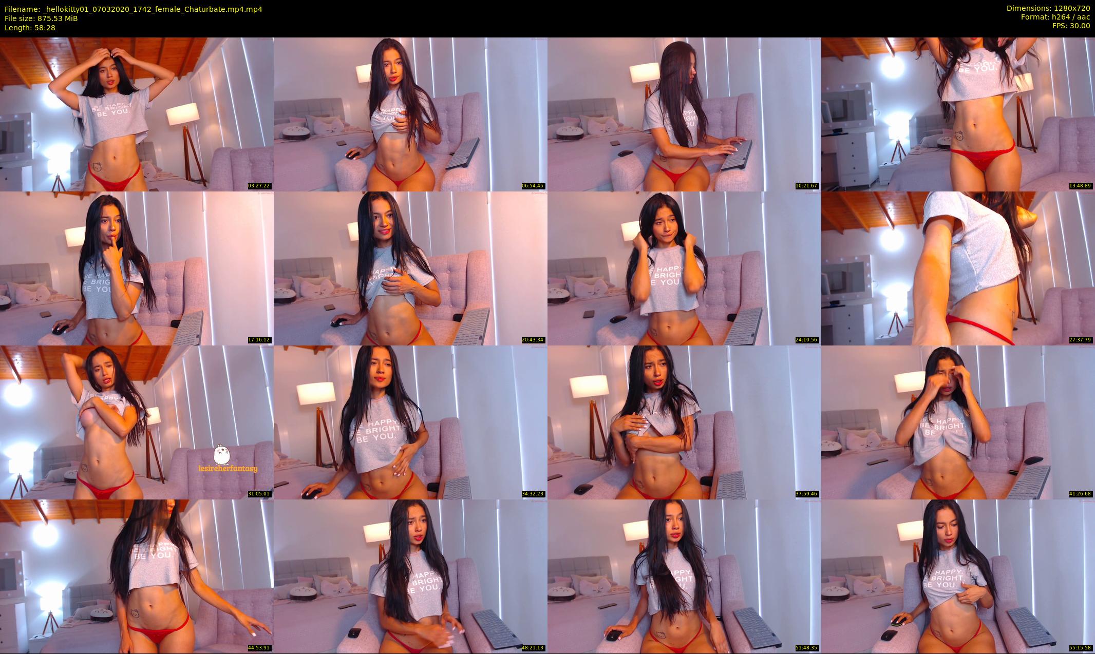 _hellokitty01 — 59 minute Chaturbate female cam show recording, 720p, Mar 7, 2020