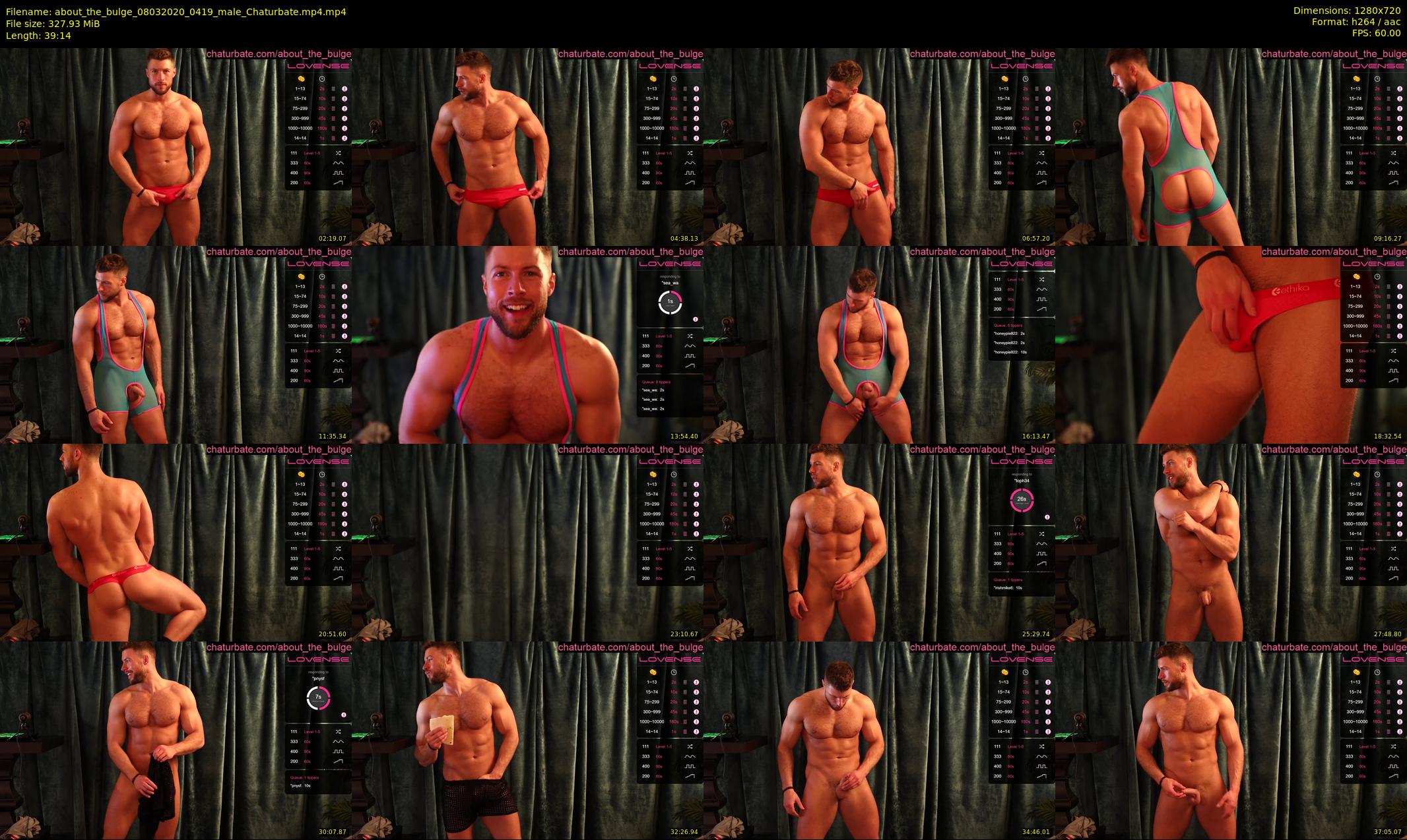 about_the_bulge — 40 minute Chaturbate male cam show recording, 720p, Mar 8, 2020