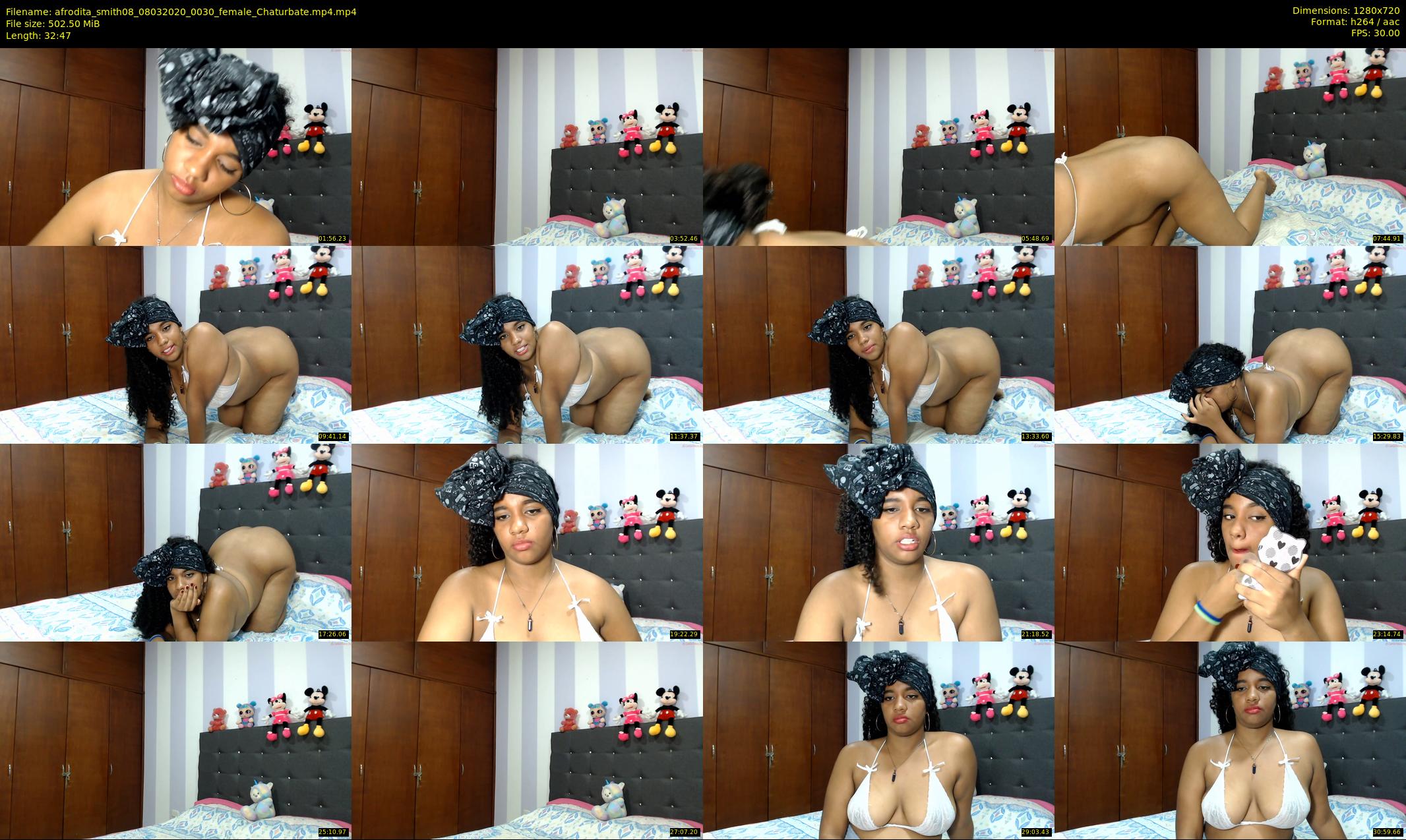 afrodita_smith08 — 33 minute Chaturbate female cam show recording, 720p, Mar 8, 2020