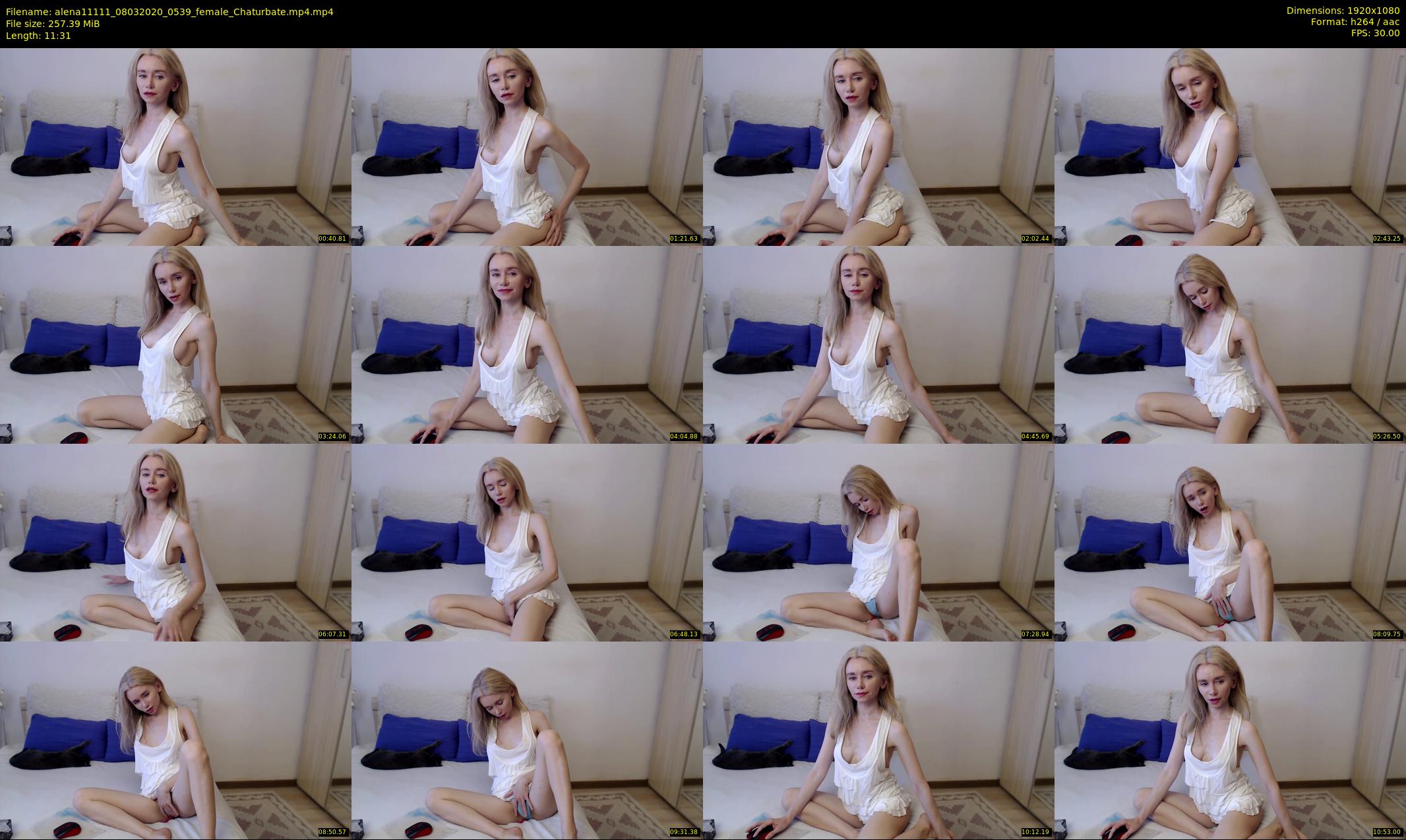 alena11111 — 12 minute Chaturbate female cam show recording, 1080p, Mar 8, 2020