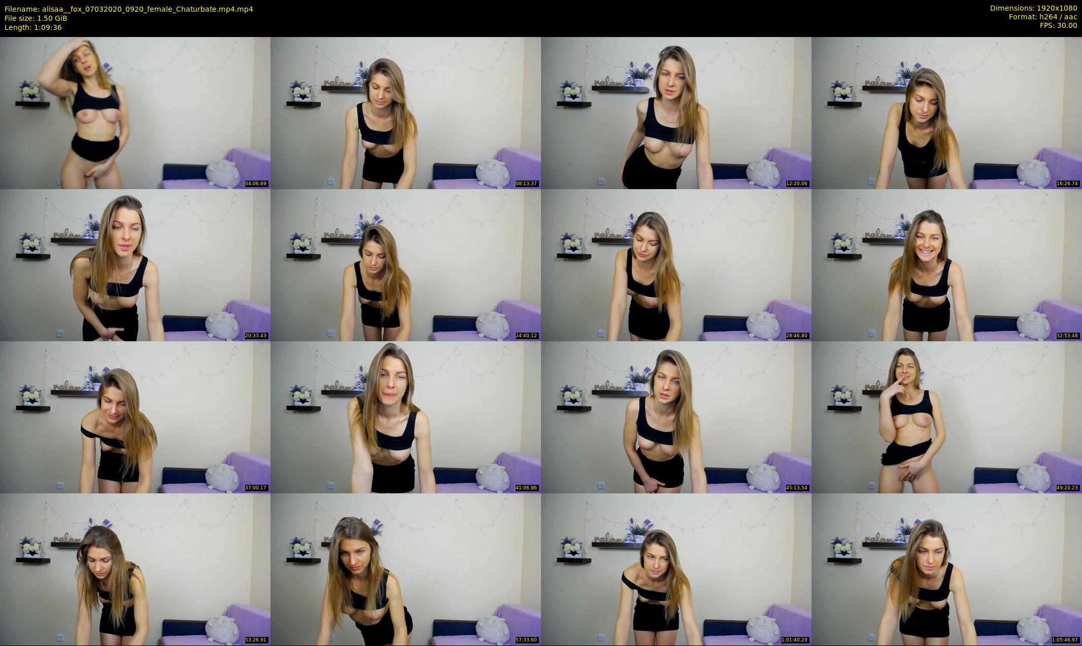 alisaa__fox — 70 minute Chaturbate female cam show recording, 1080p, Mar 7, 2020