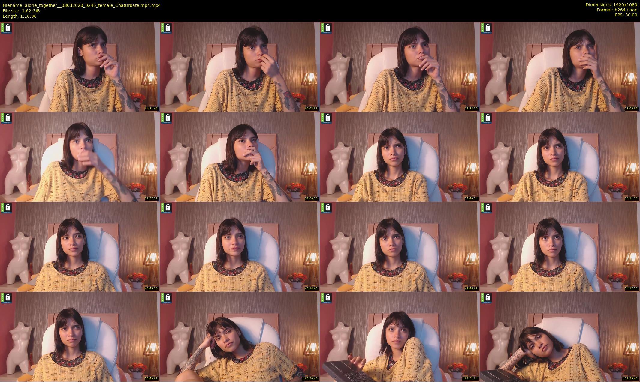 alone_together_ — 77 minute Chaturbate female cam show recording, 1080p, Mar 8, 2020
