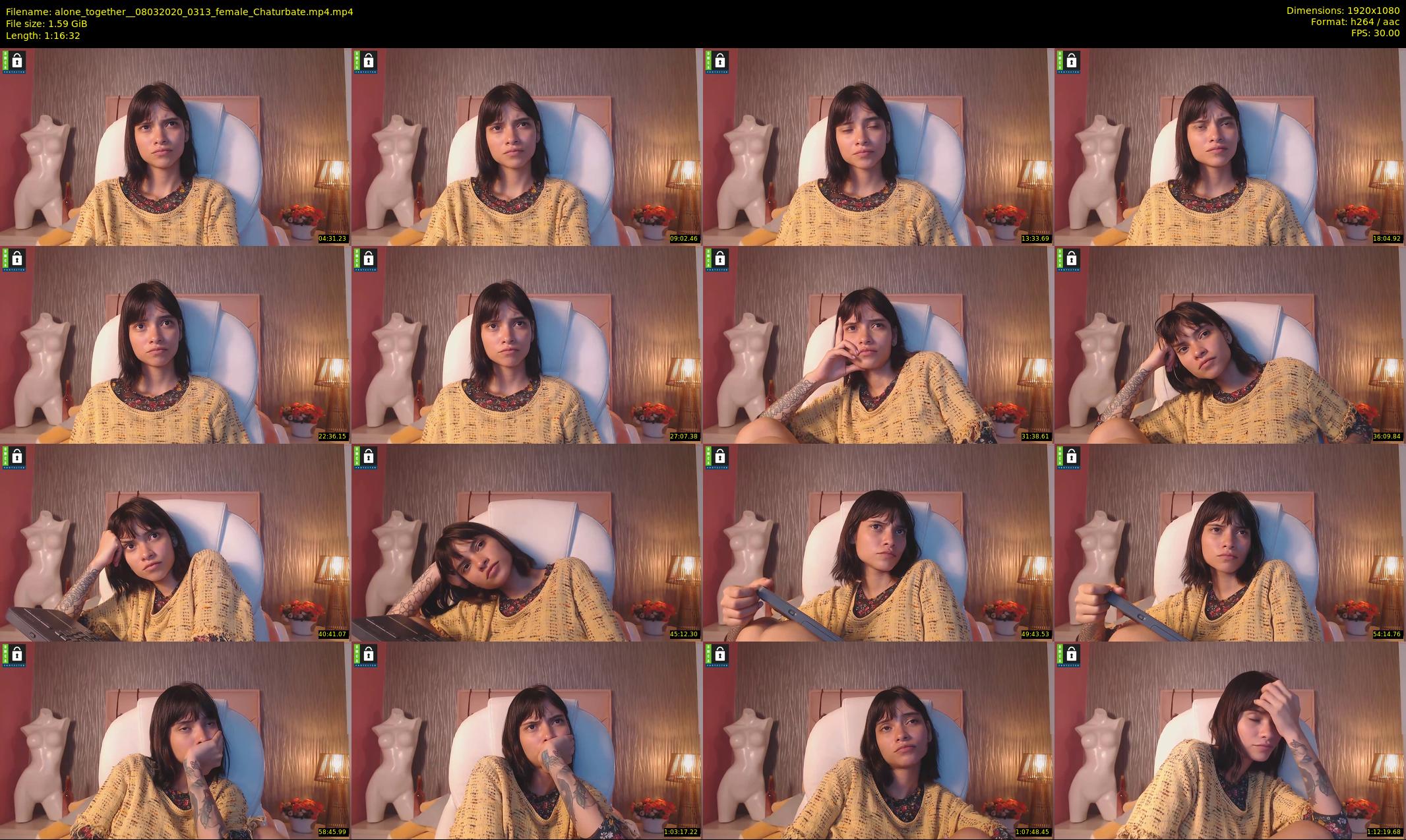 alone_together_ — 77 minute Chaturbate female cam show recording, 1080p, Mar 8, 2020