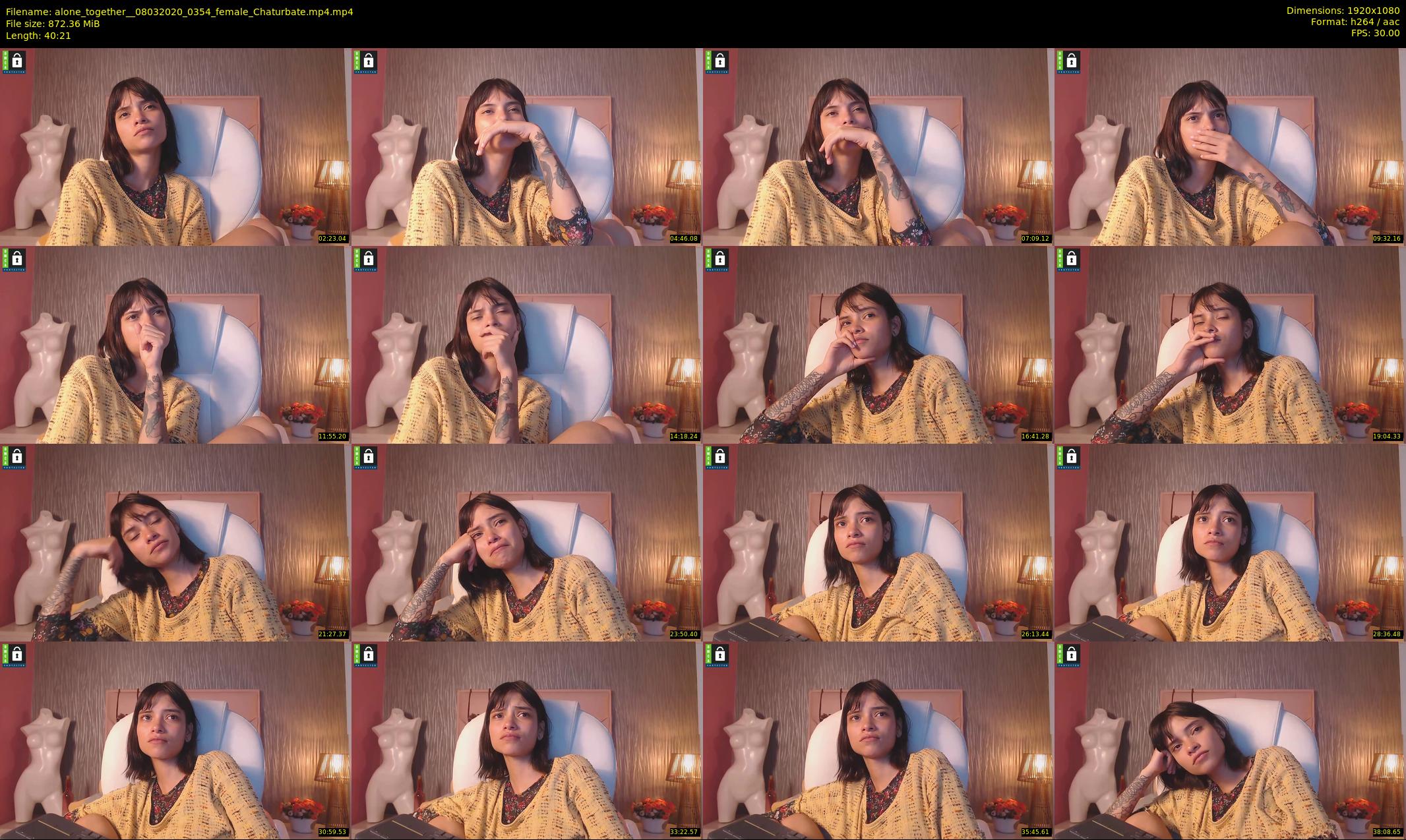 alone_together_ — 41 minute Chaturbate female cam show recording, 1080p, Mar 8, 2020