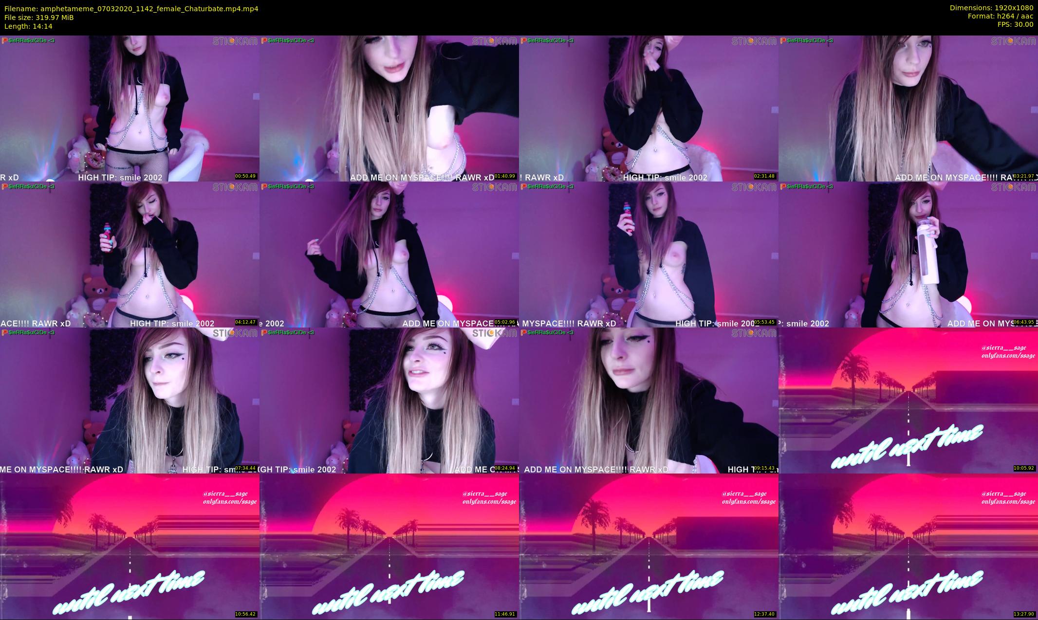 amphetameme — 15 minute Chaturbate female cam show recording, 1080p, Mar 7, 2020