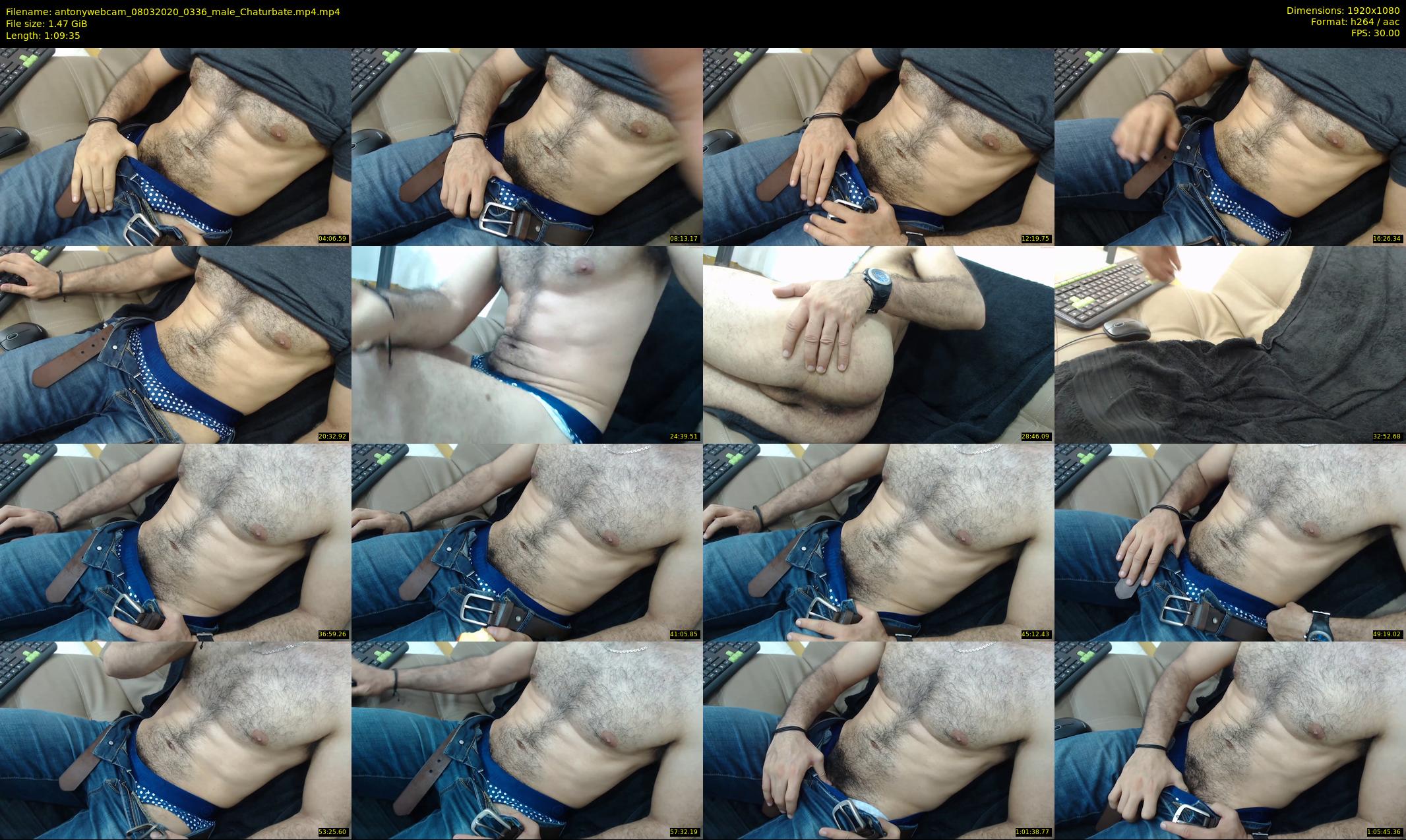 antonywebcam — 70 minute Chaturbate male cam show recording, 1080p, Mar 8, 2020